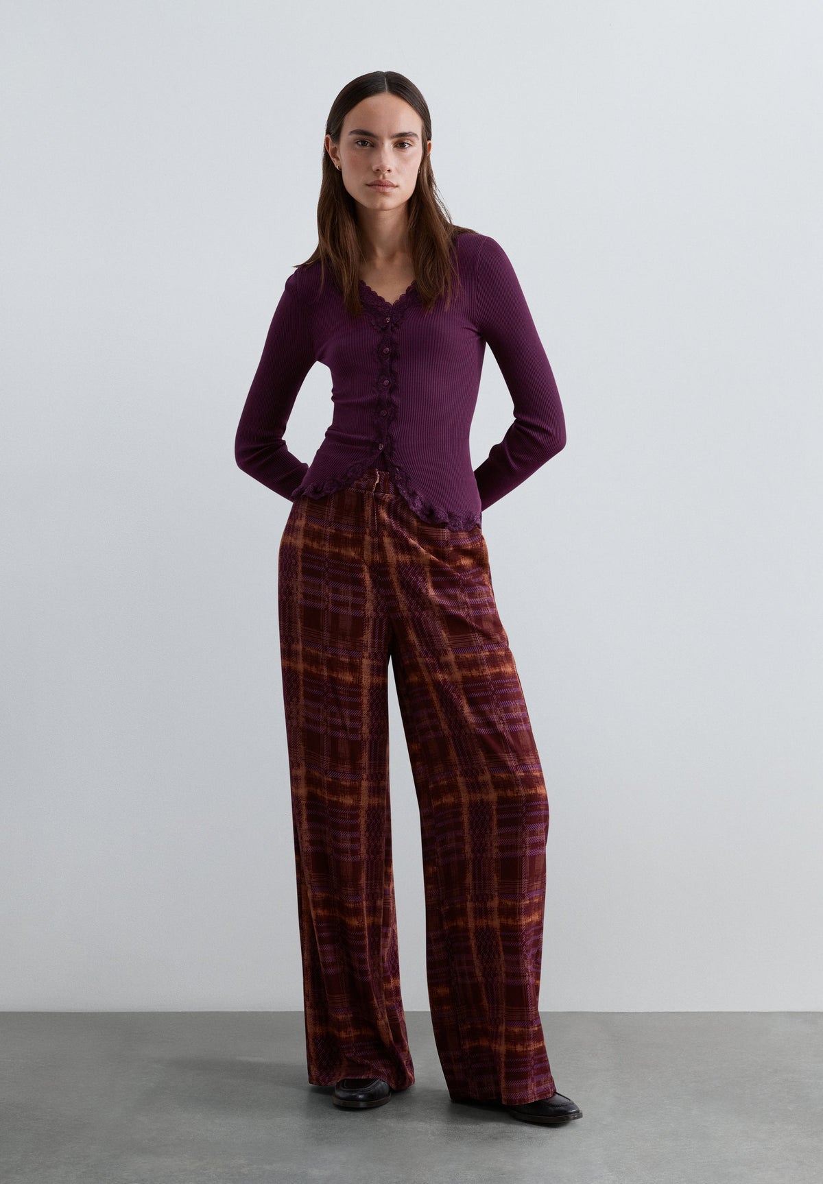 SCCHECK HALTER PRINT PANT