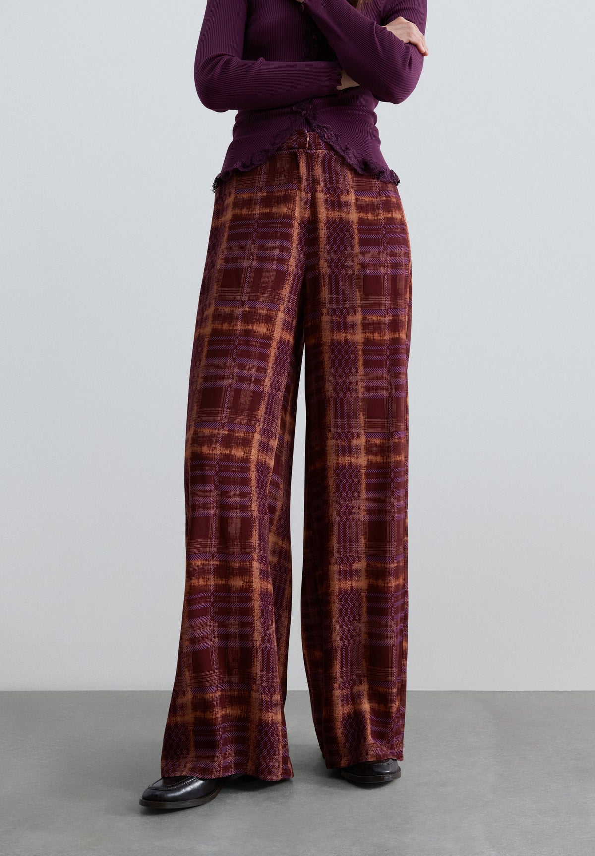 SCCHECK HALTER PRINT PANT