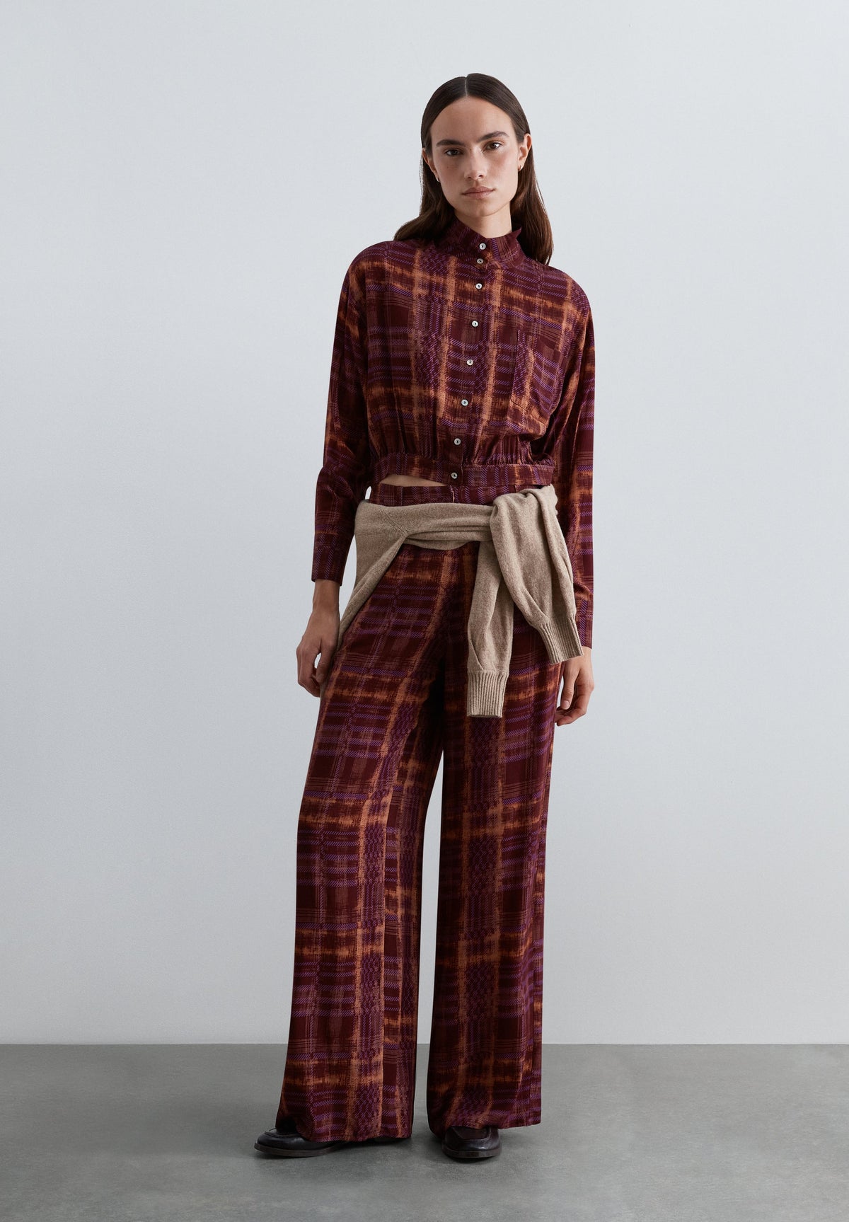 SCCHECK HALTER PRINT PANT