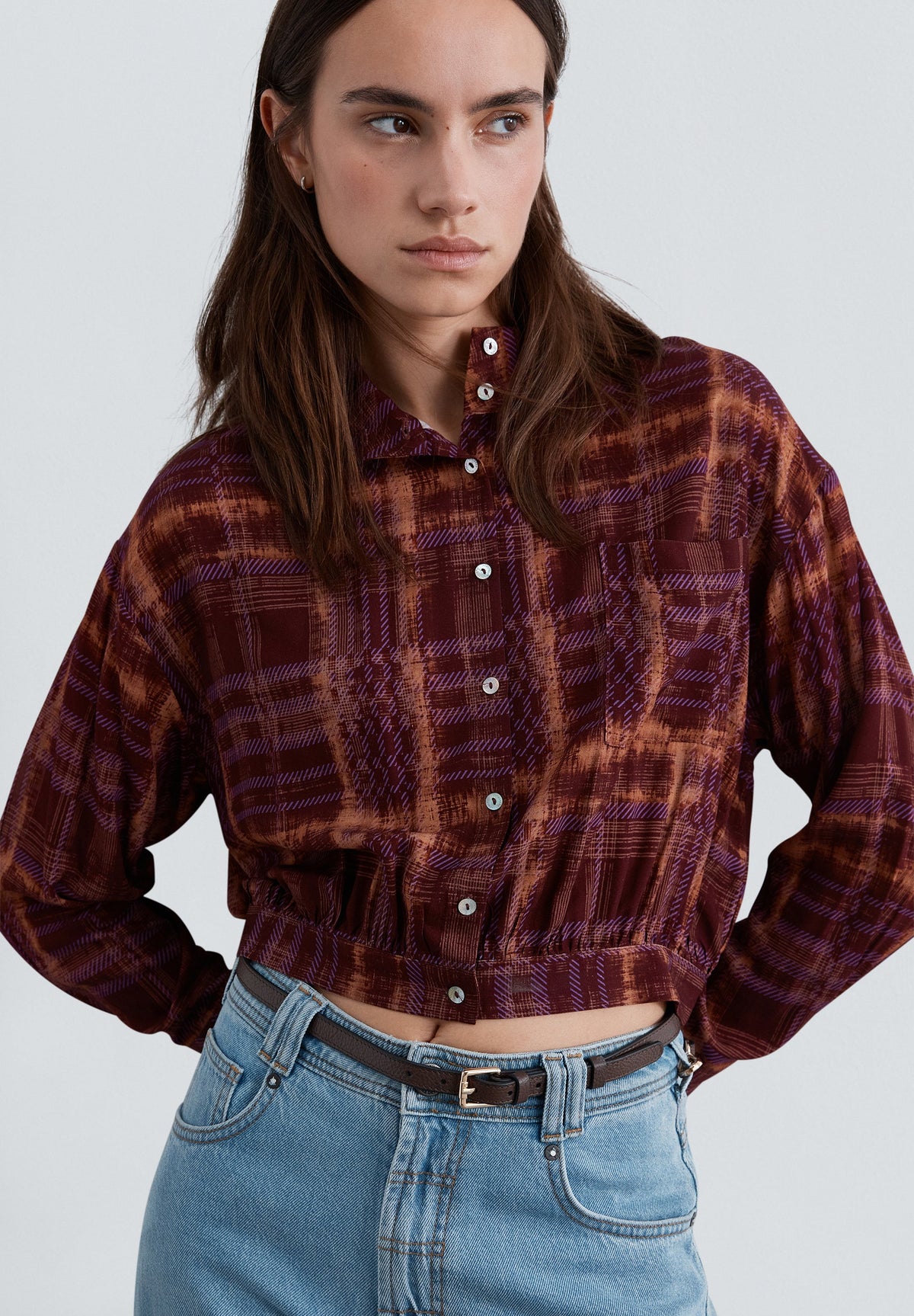 SCCHECK HALTER PRINT SHIRT