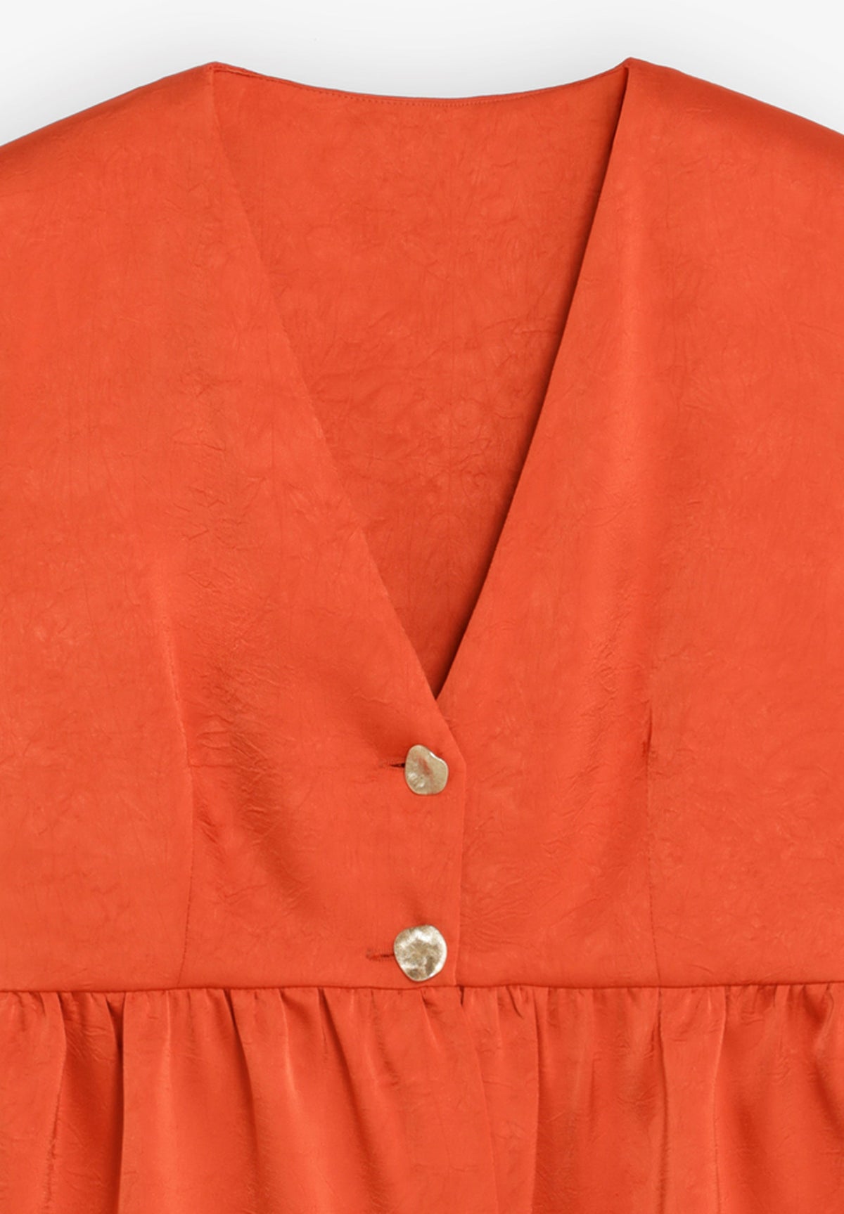 SATIN PEPLUM TOP