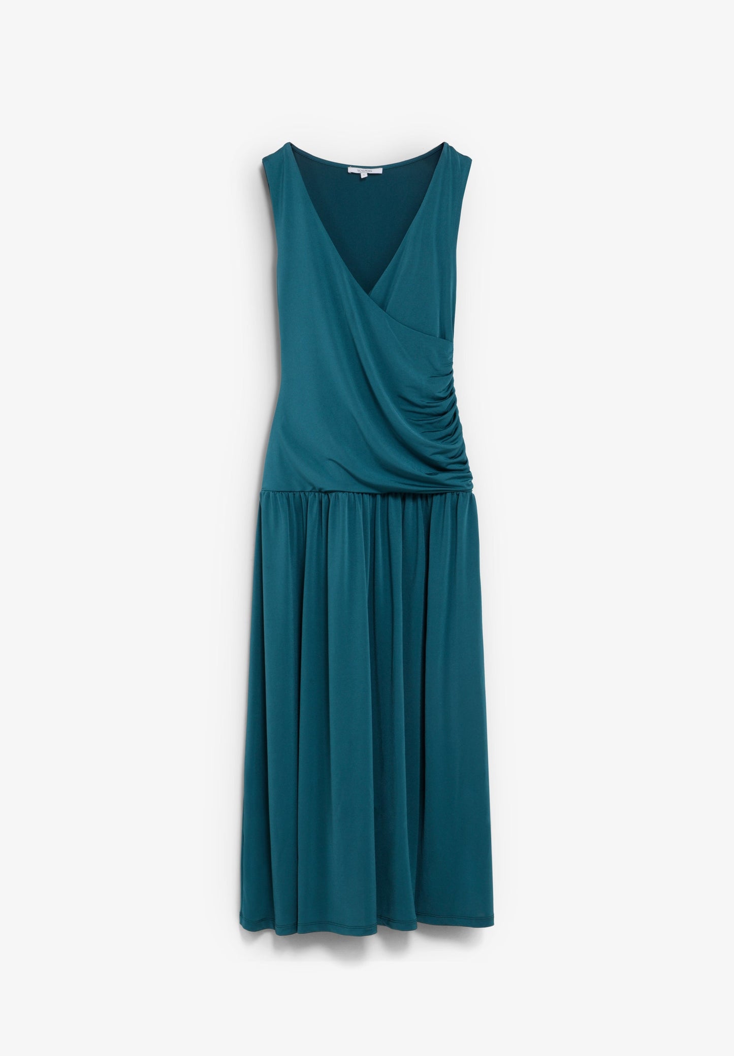 SCDRAPPED V JERSEY DRESS