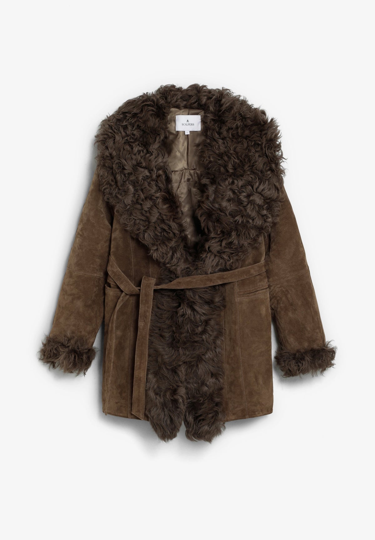 COAT WITH WOOL COLLAR