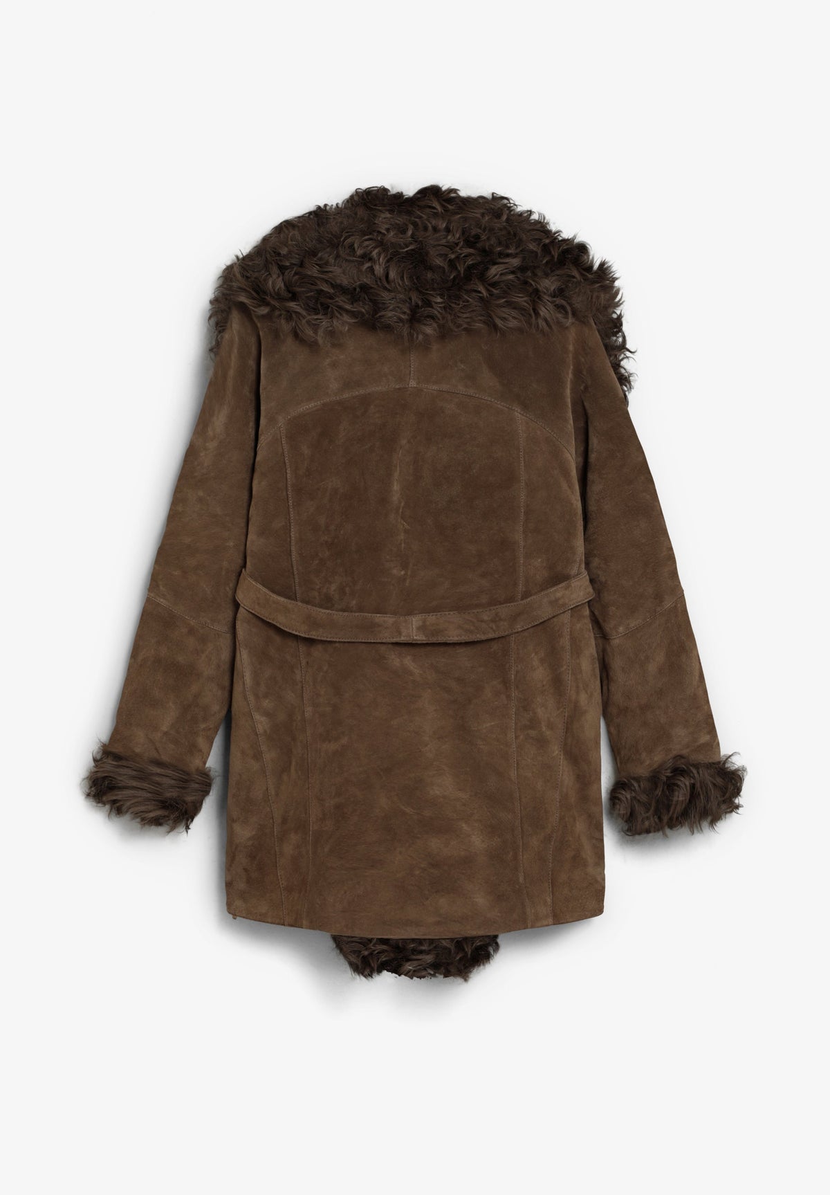 COAT WITH WOOL COLLAR