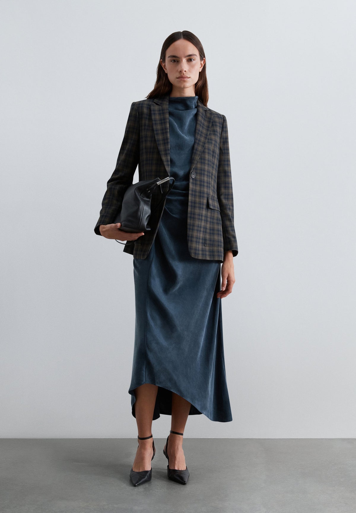 SCGREENCHECK BELT BLAZER