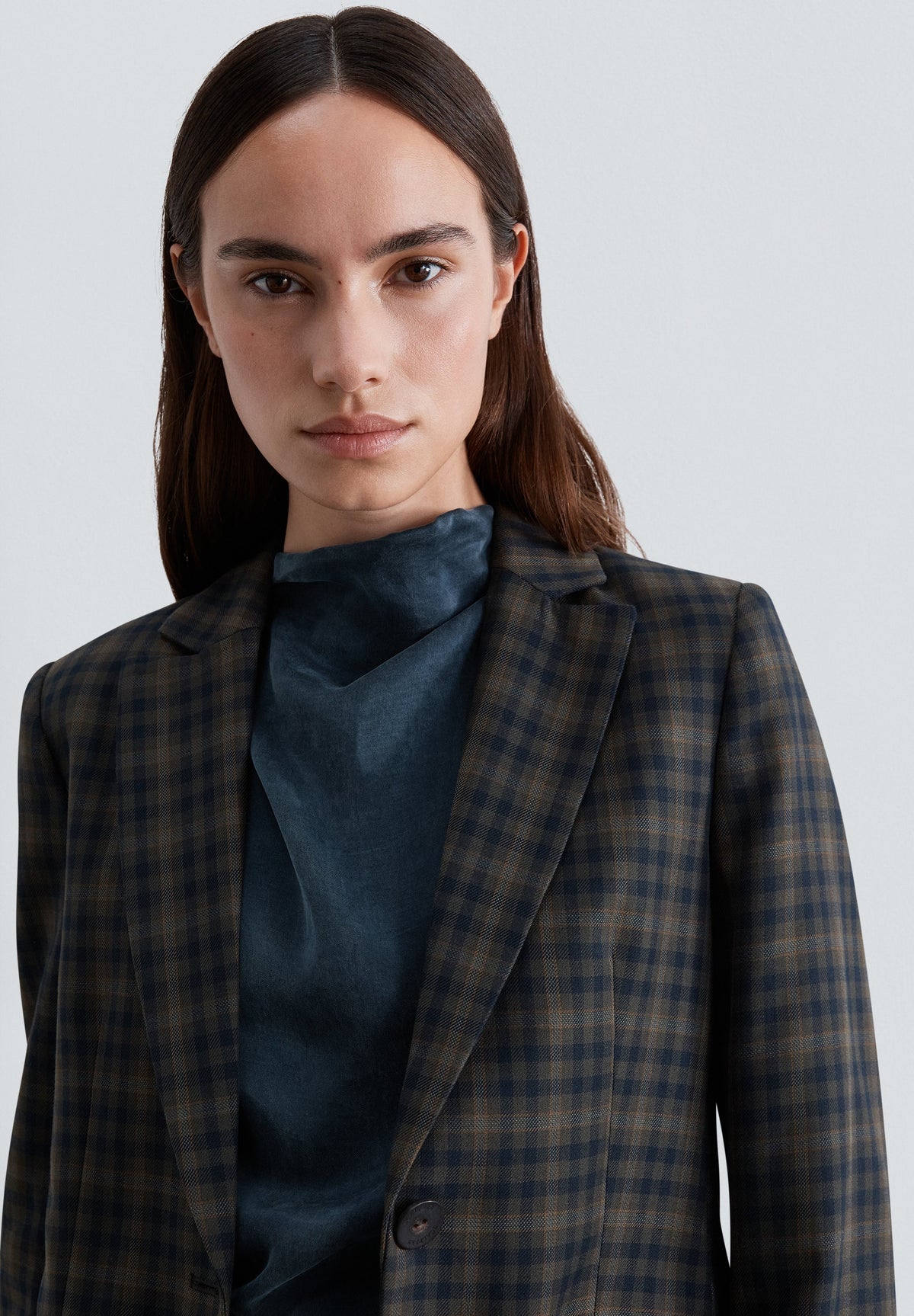 SCGREENCHECK BELT BLAZER
