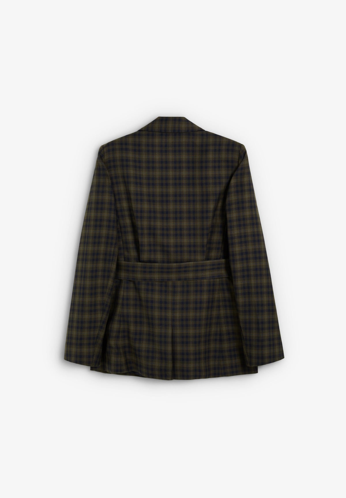 SCGREENCHECK BELT BLAZER
