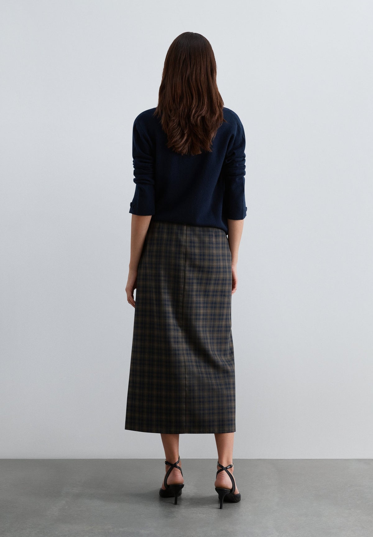 SCGREENCHECK BELT SKIRT