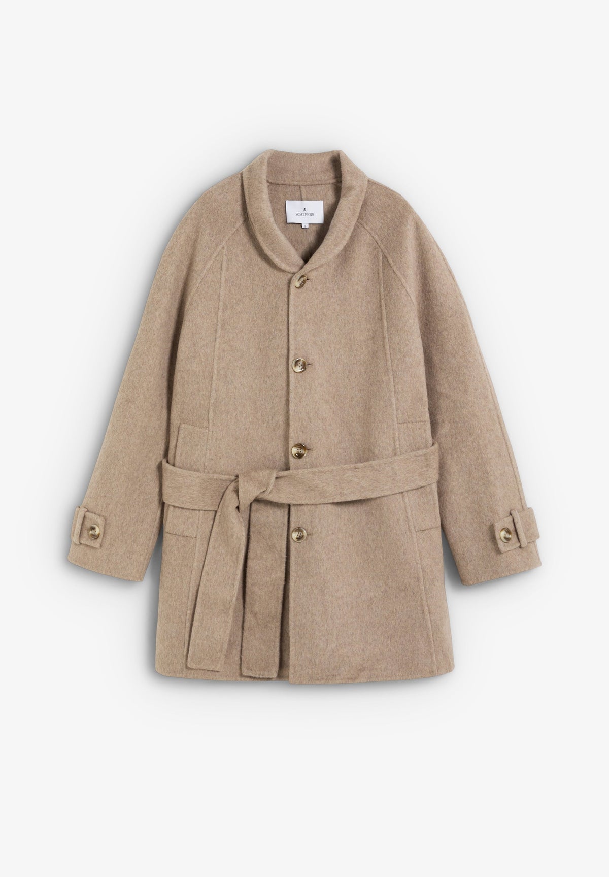 WOOL COAT WITH BELT