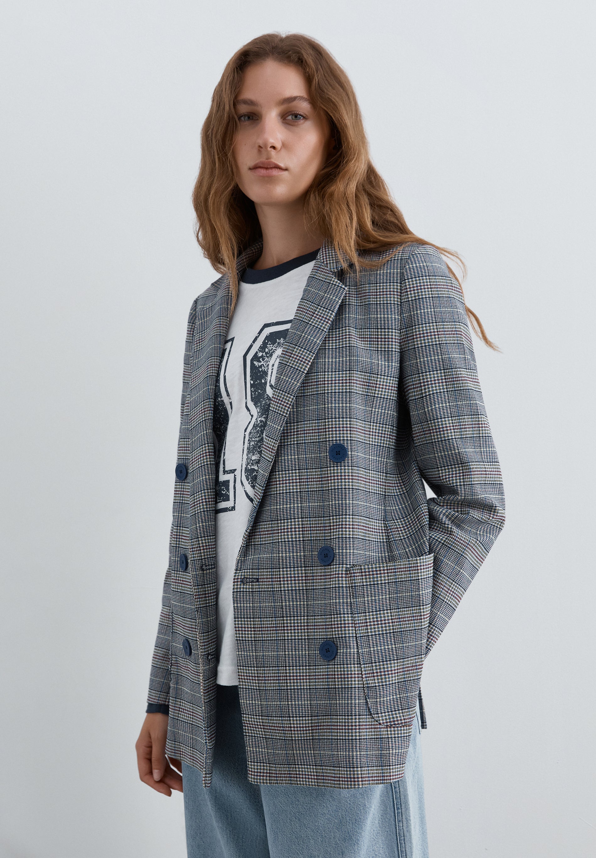 SCKNITTY CHECK BLAZER