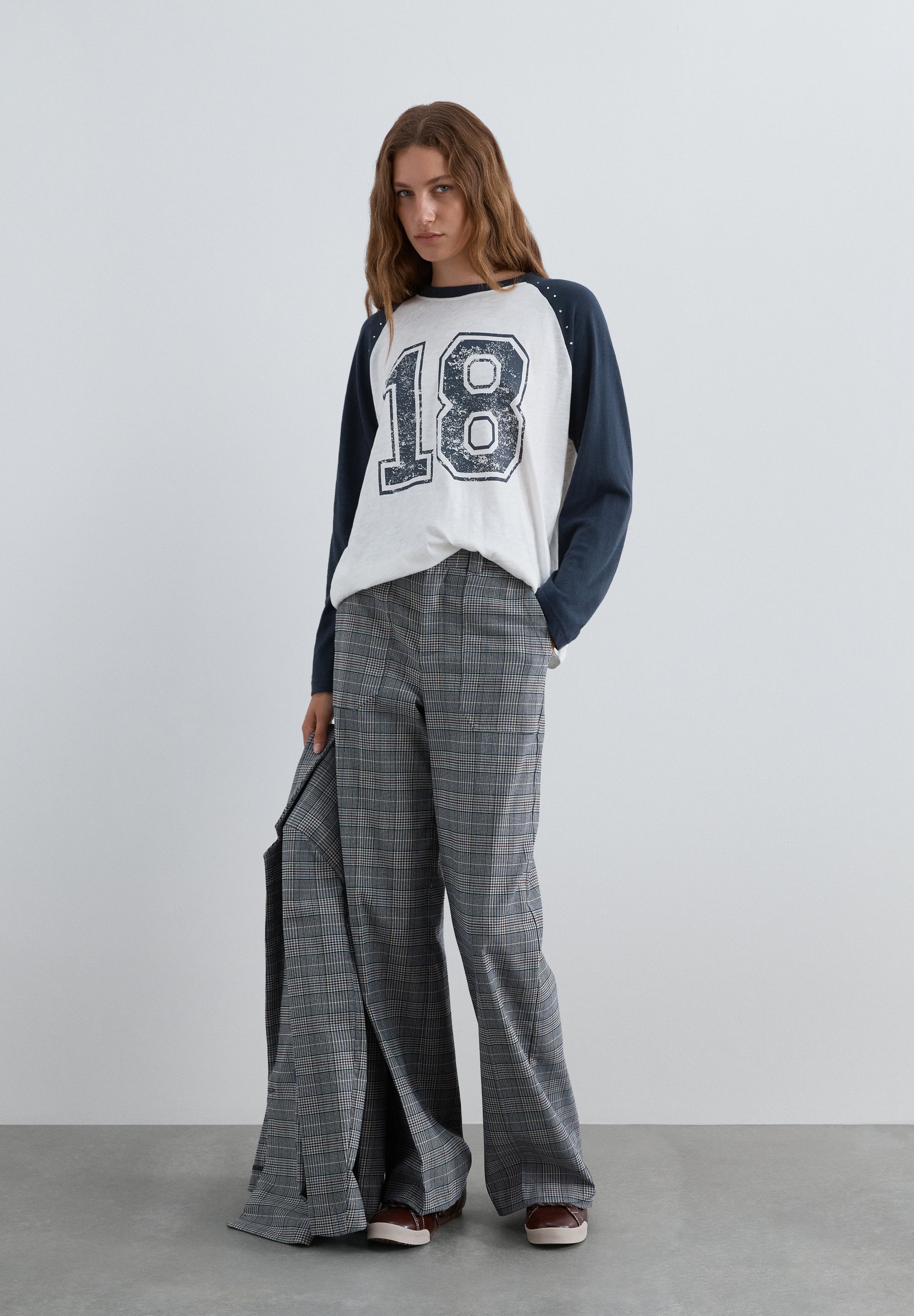 SCKNITTY CHECK PANT