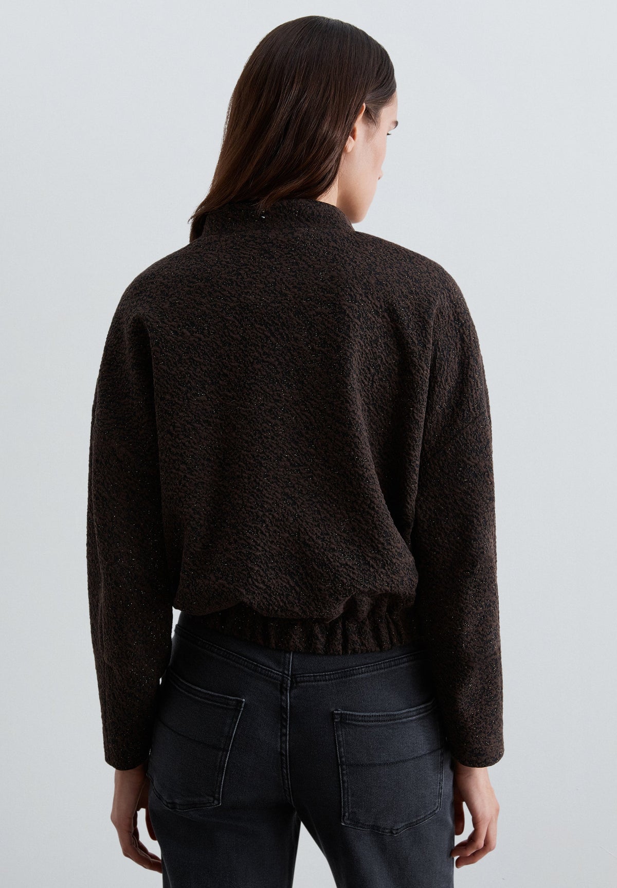 SCKNITTY LUREX BOMBER JACKET