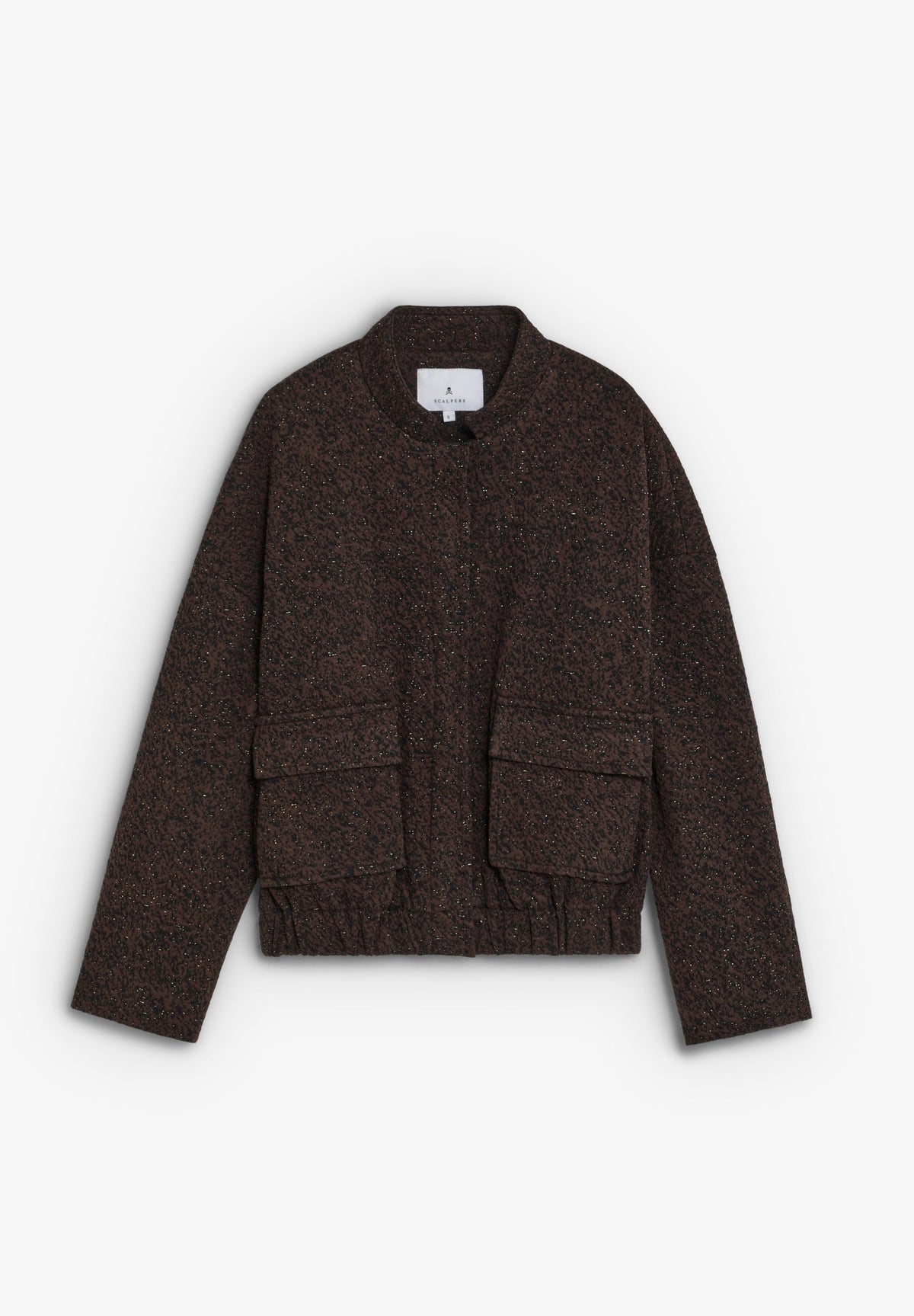 SCKNITTY LUREX BOMBER JACKET