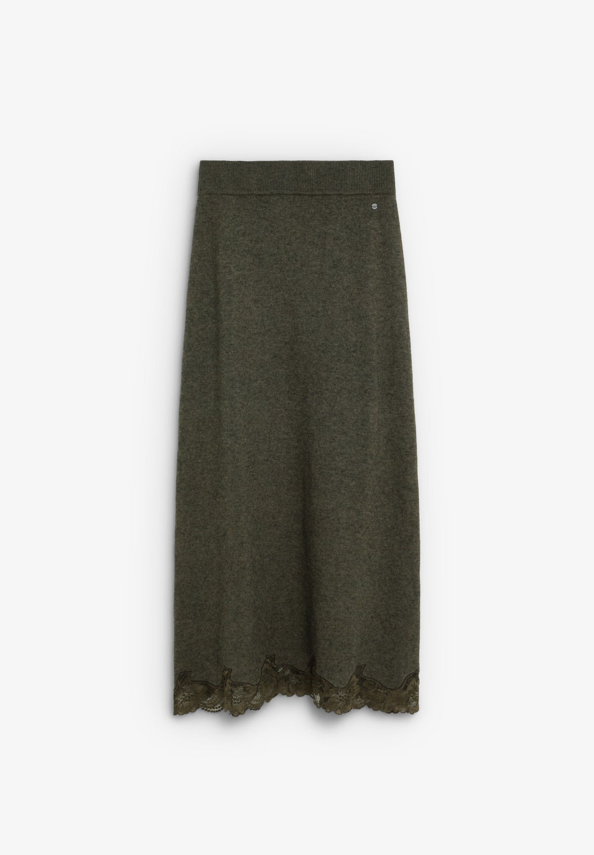 KNIT SKIRT WITH LACE