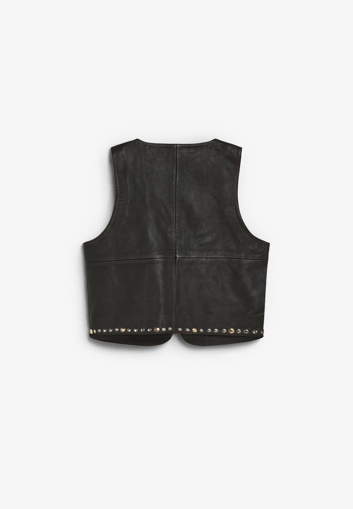 SCLEATHER STUDS VEST