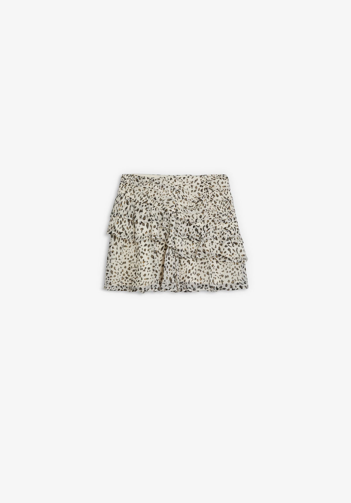 FLOWING PRINTED MINI SKIRT