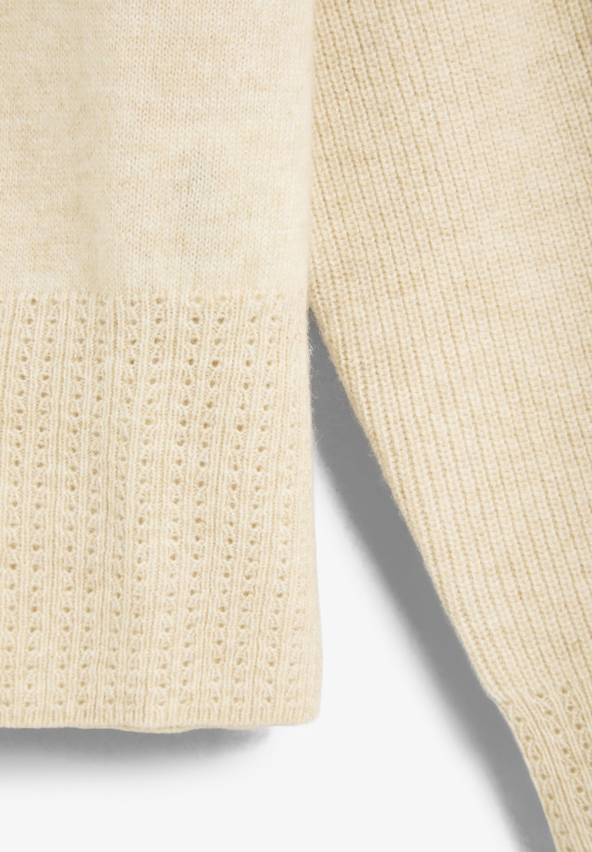 RIBBED DETAIL SWEATER