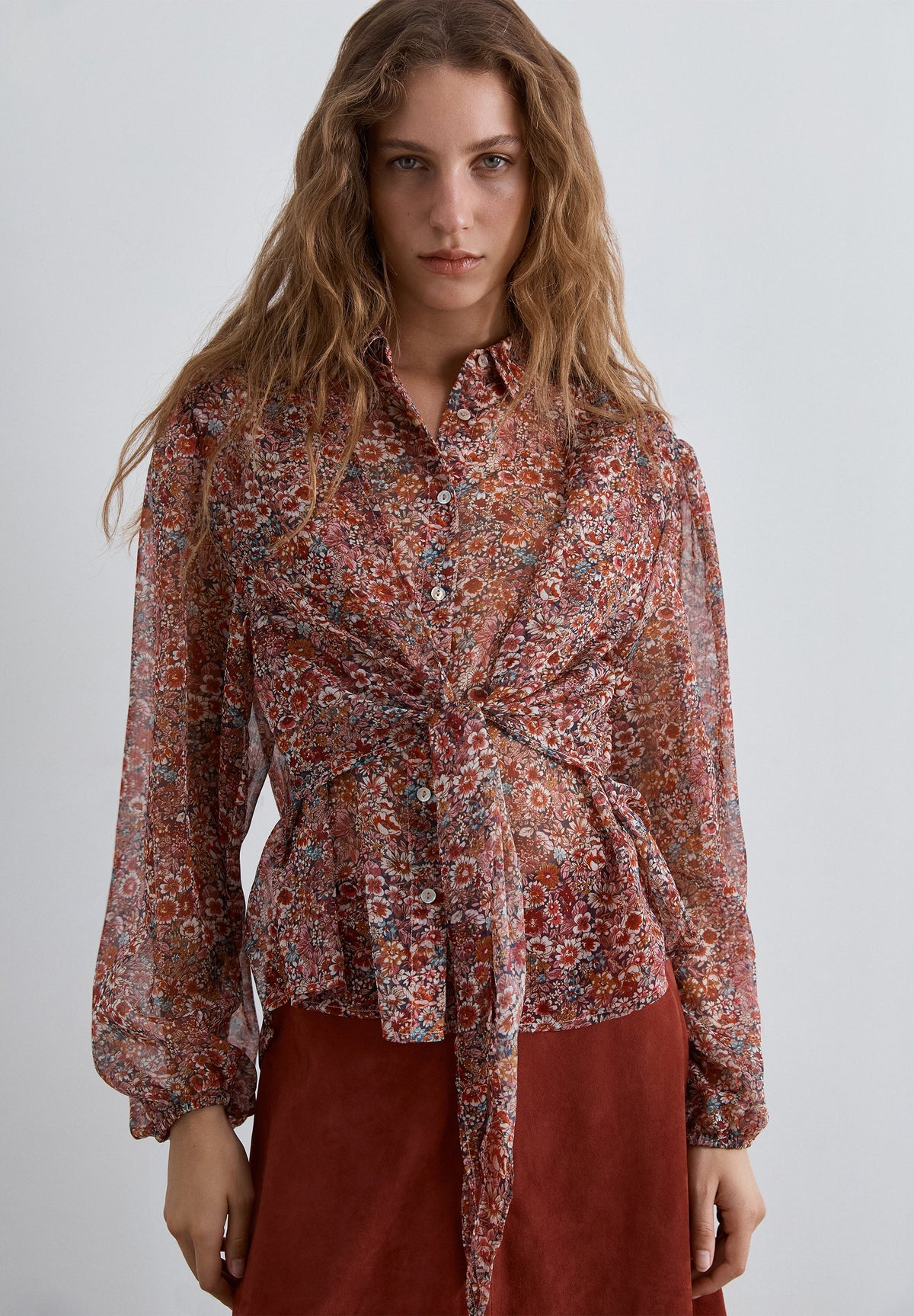 SCMINI FLOWER PRINT SHIRT