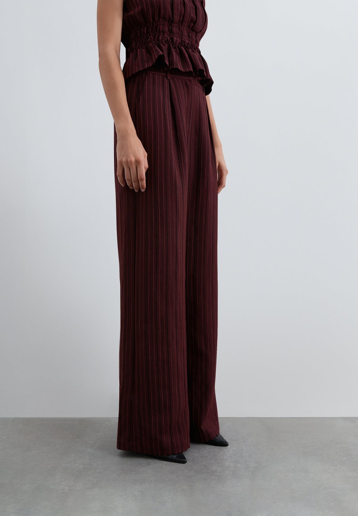 STRAIGHT STRIPED TROUSERS