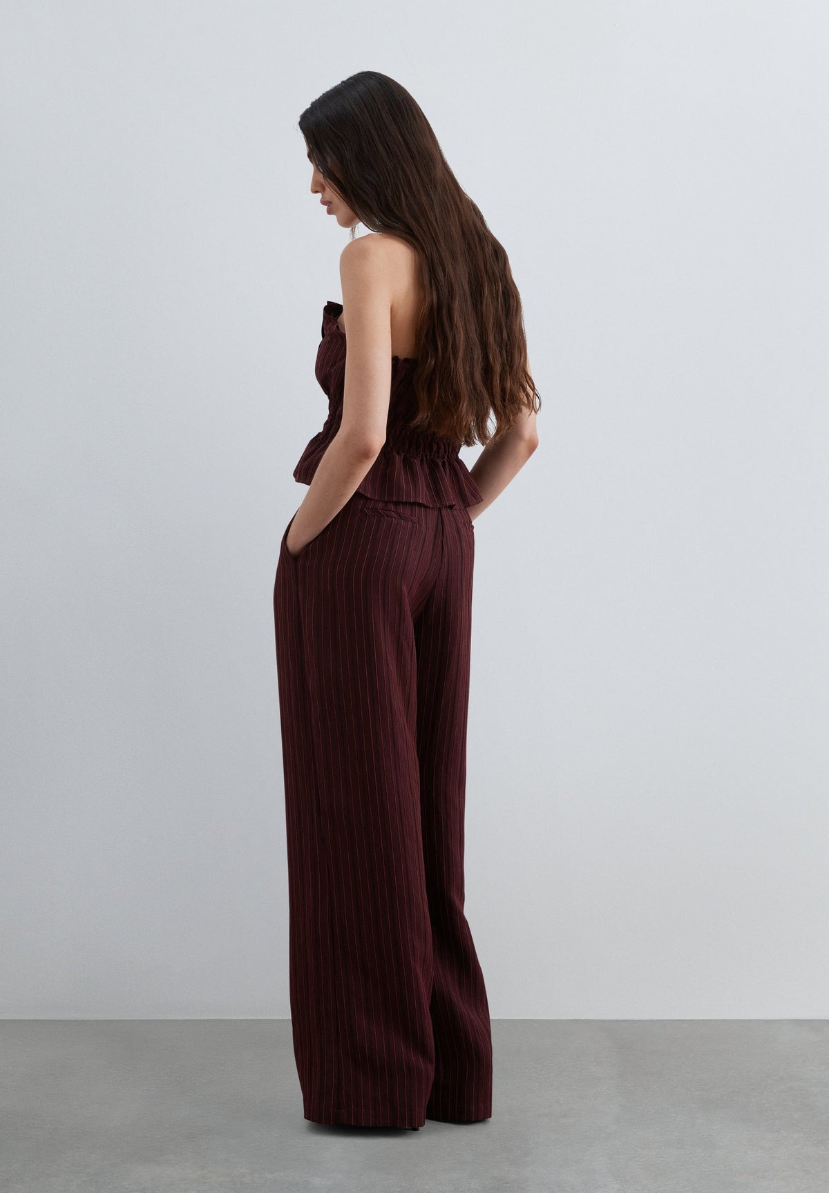 STRAIGHT STRIPED TROUSERS