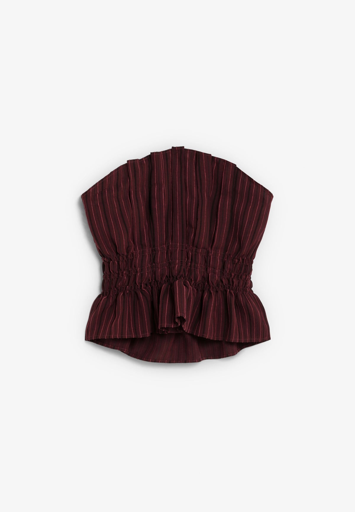 RUCHED STRAPLESS TOP