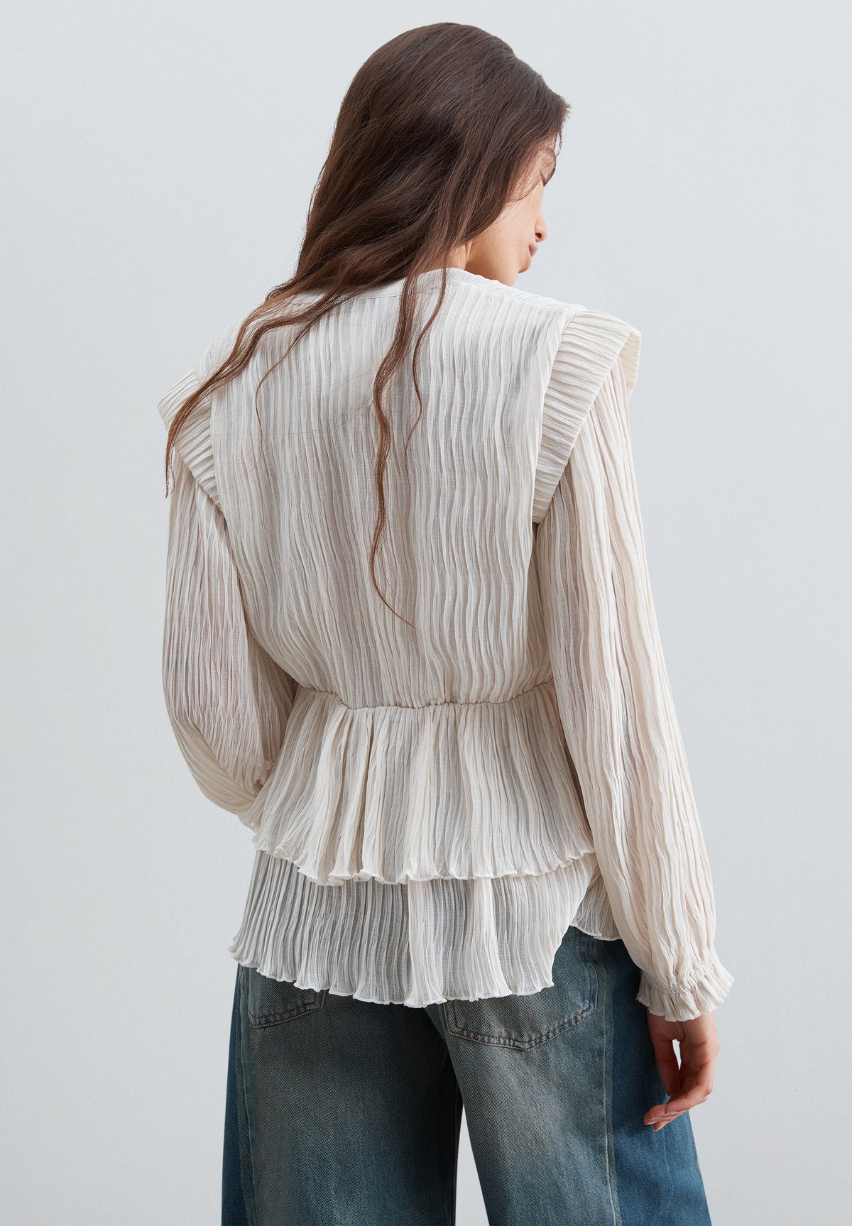 SCPLEATED BLOUSE
