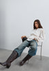 SCPLEATED BLOUSE