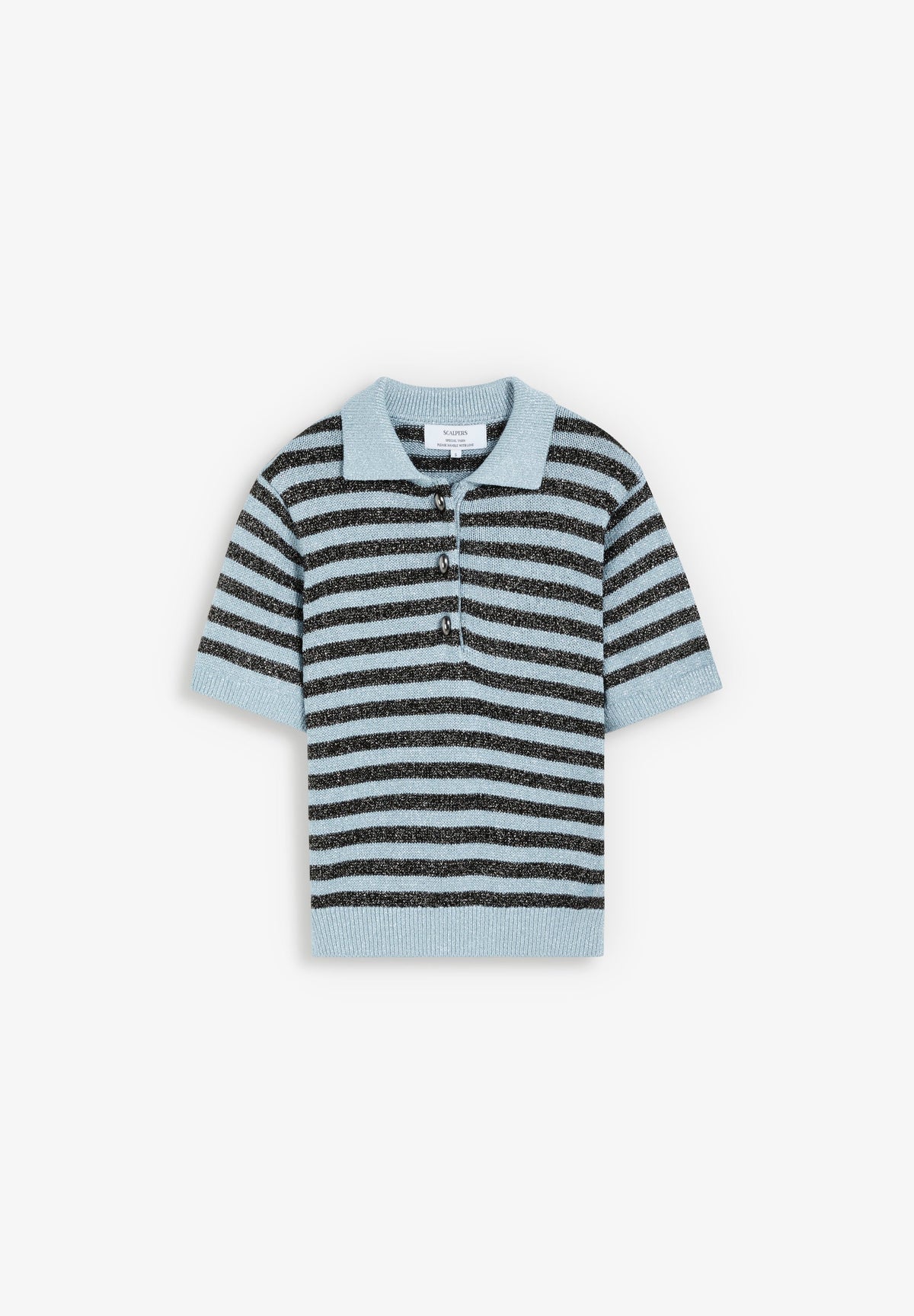 LUREX STRIPED POLO SHIRT