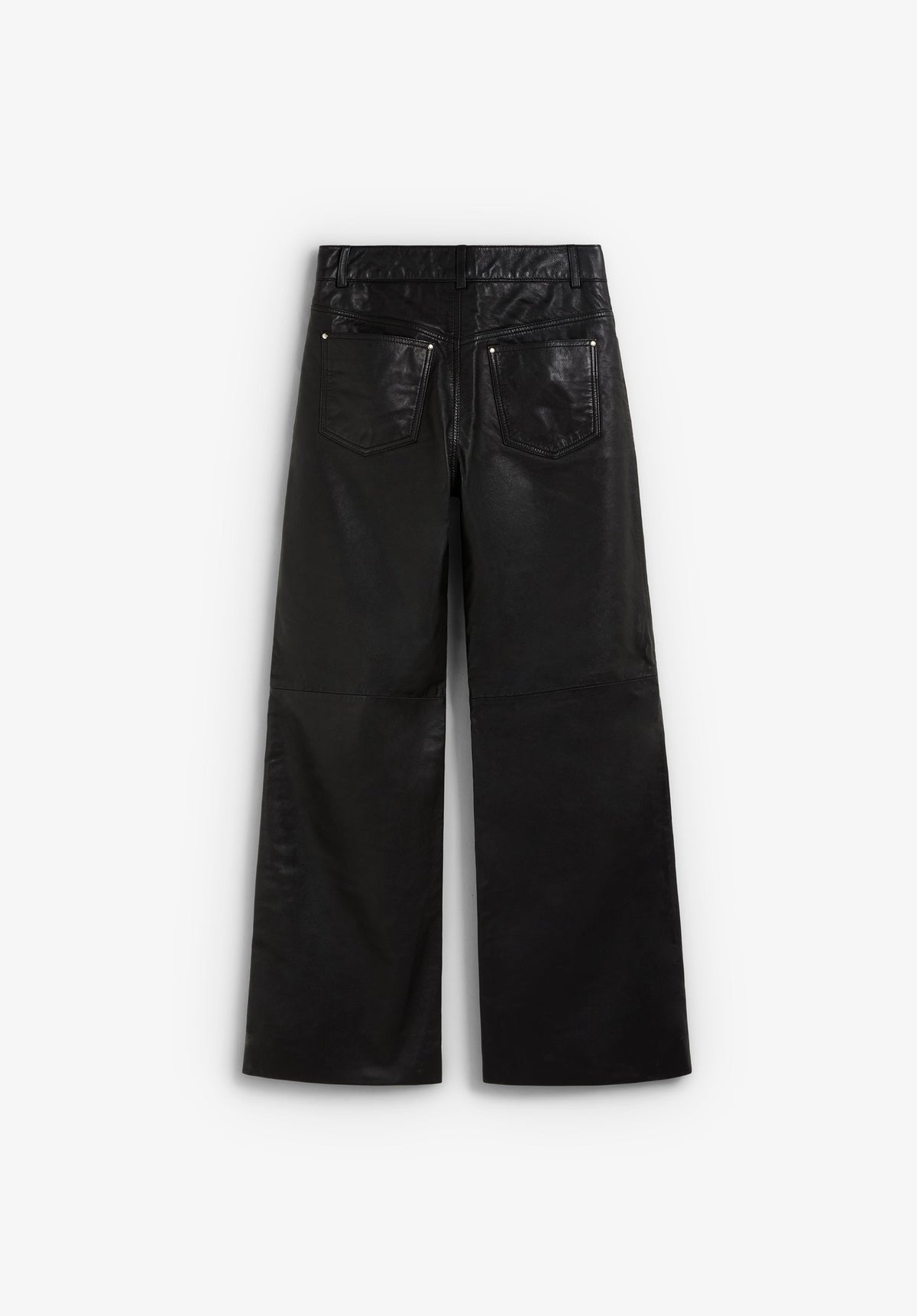 STRAIGHT LEATHER TROUSERS