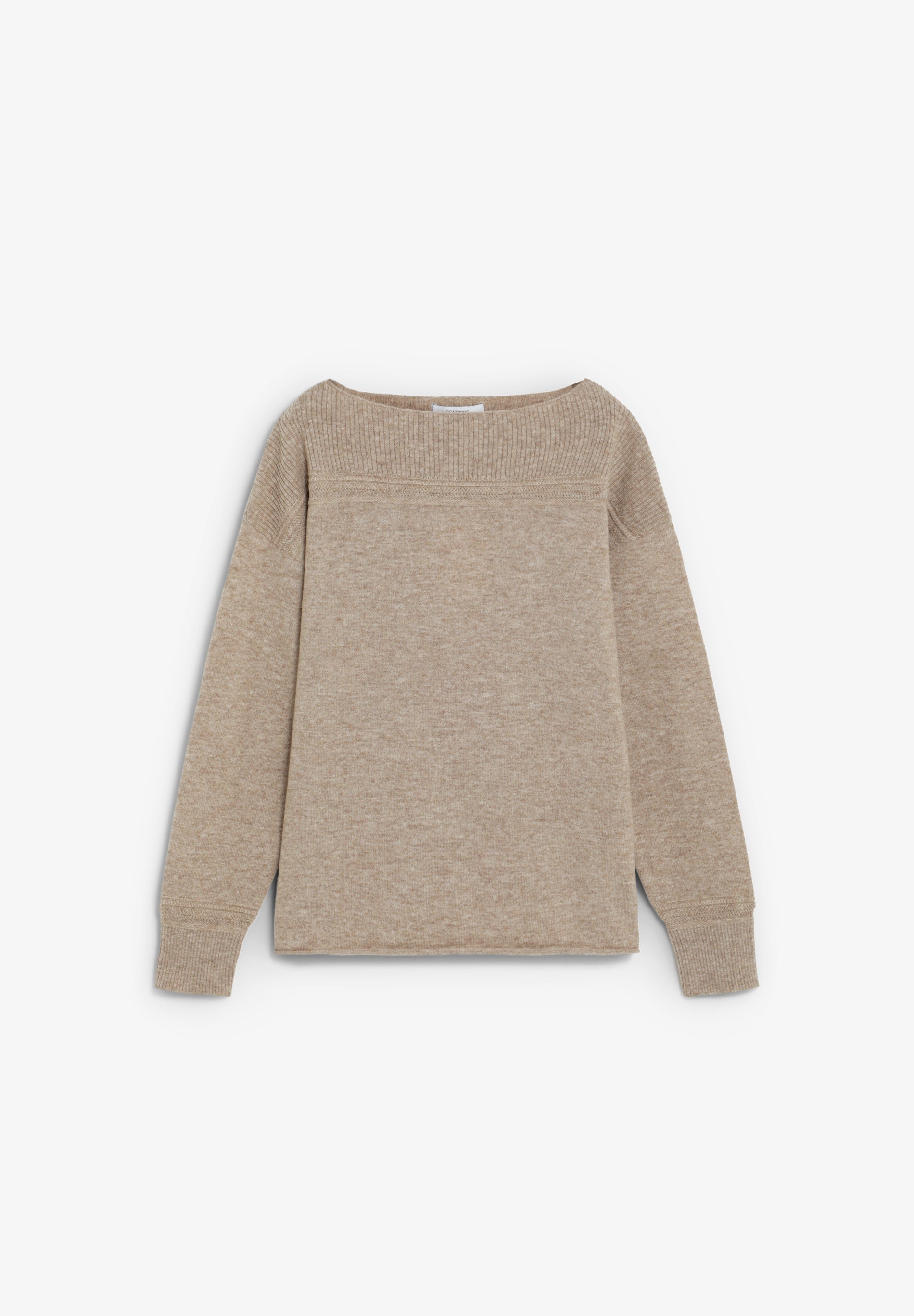 BOAT COLLAR WOOL SWEATER