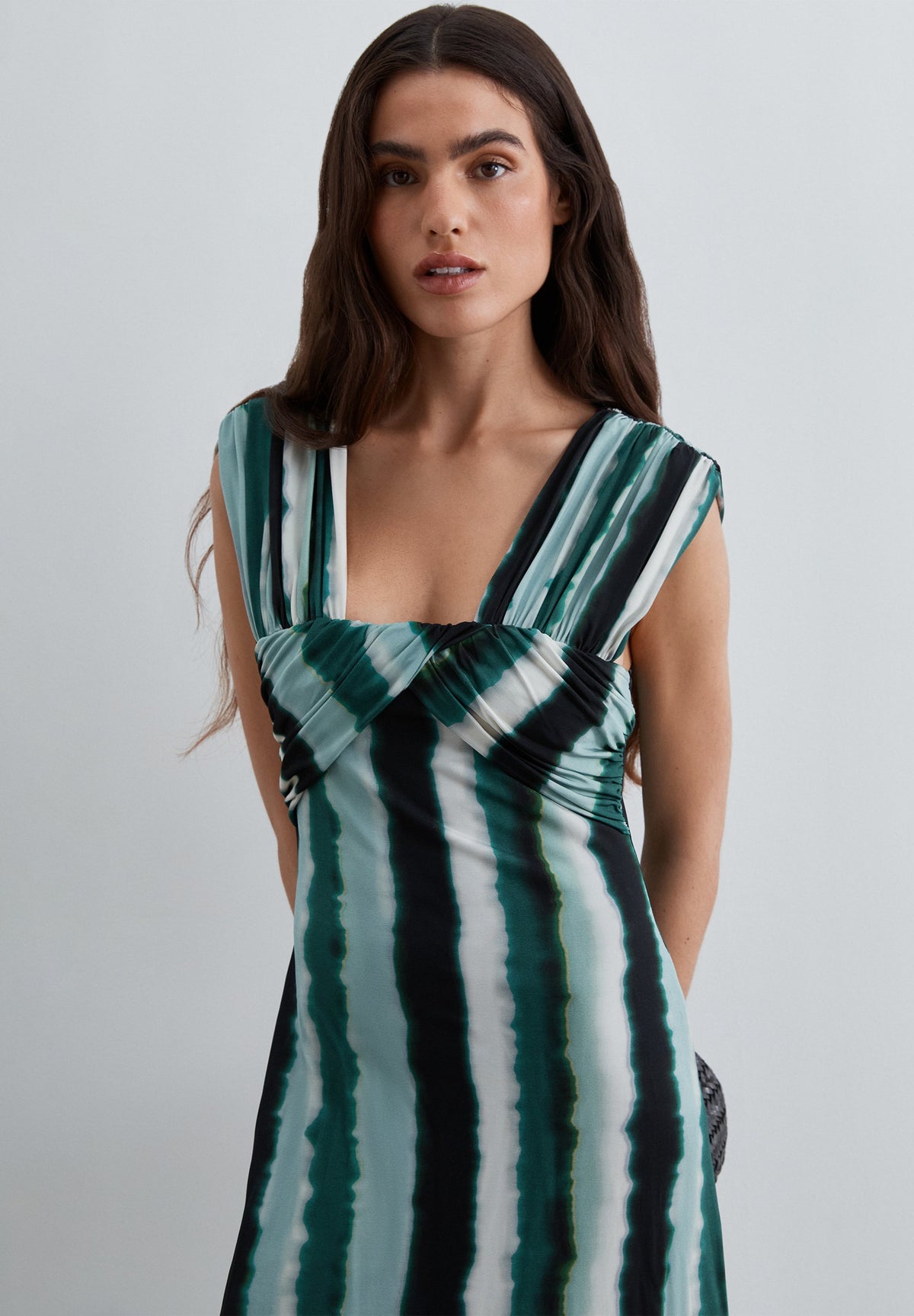 SCSTRIPES SLIP JERSEY DRESS