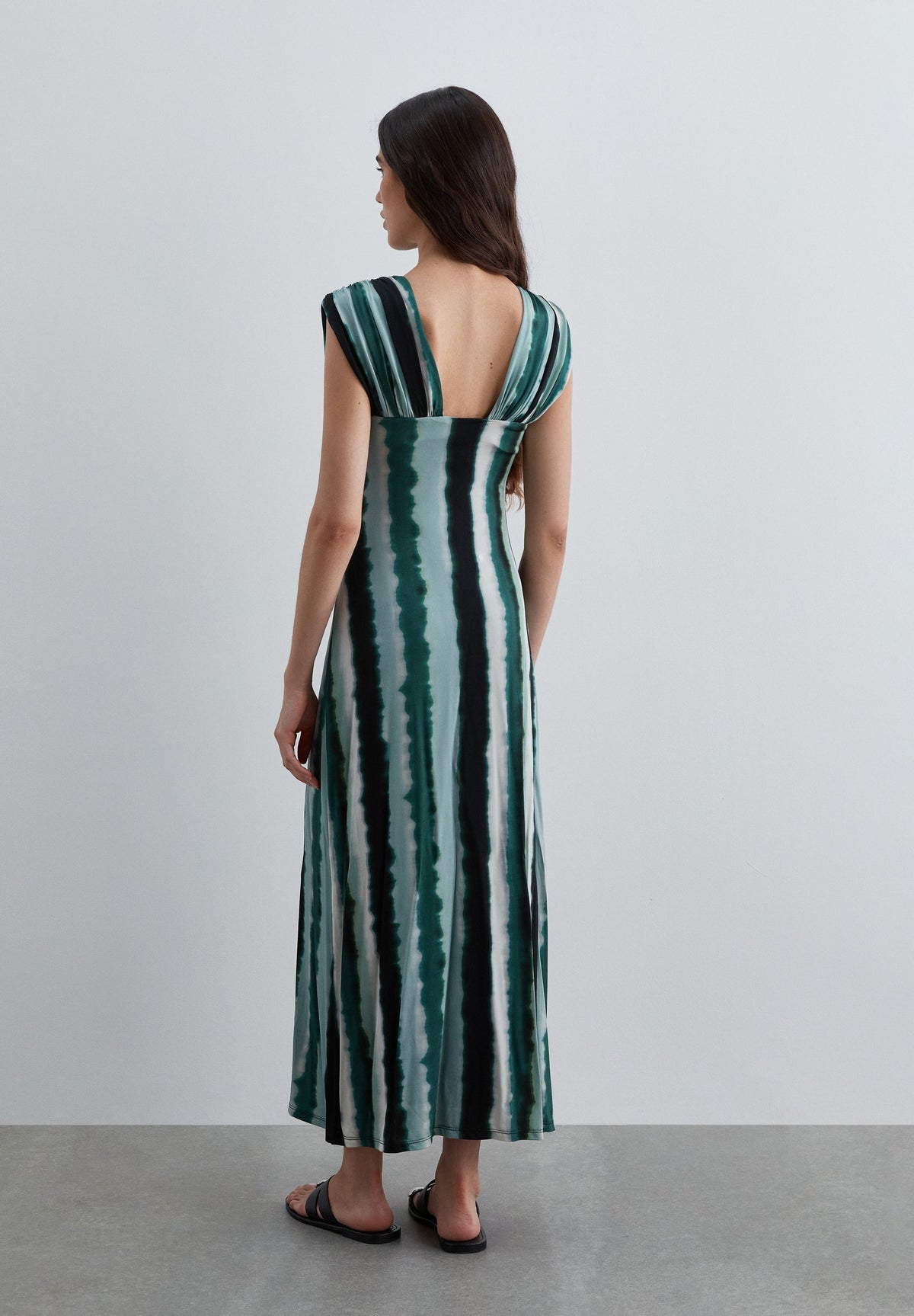 SCSTRIPES SLIP JERSEY DRESS