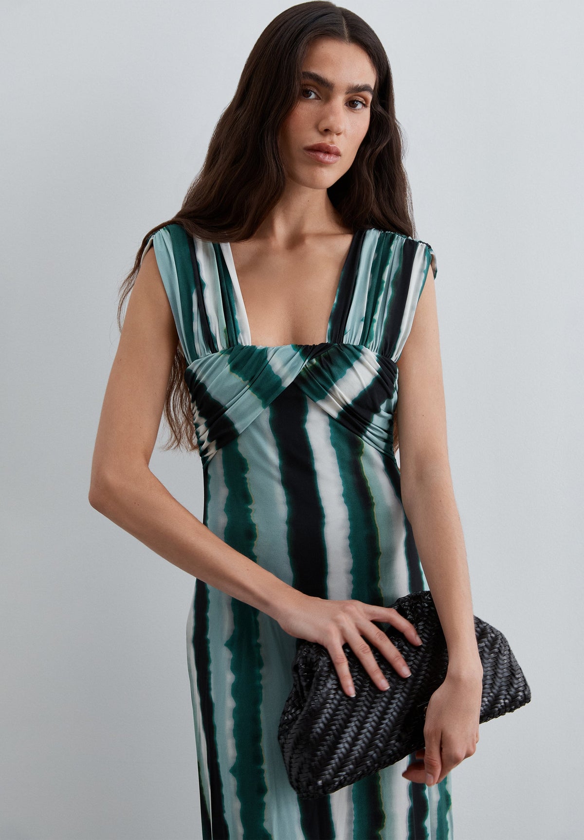 SCSTRIPES SLIP JERSEY DRESS