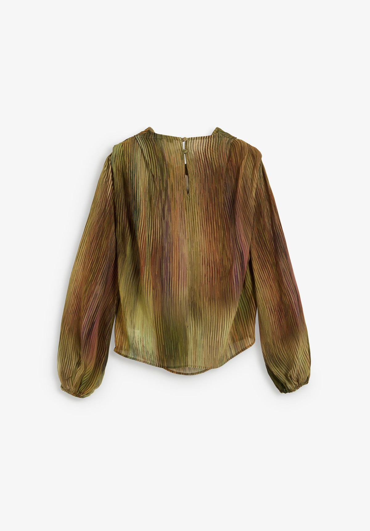 MULTICOLOURED PLEATED BLOUSE