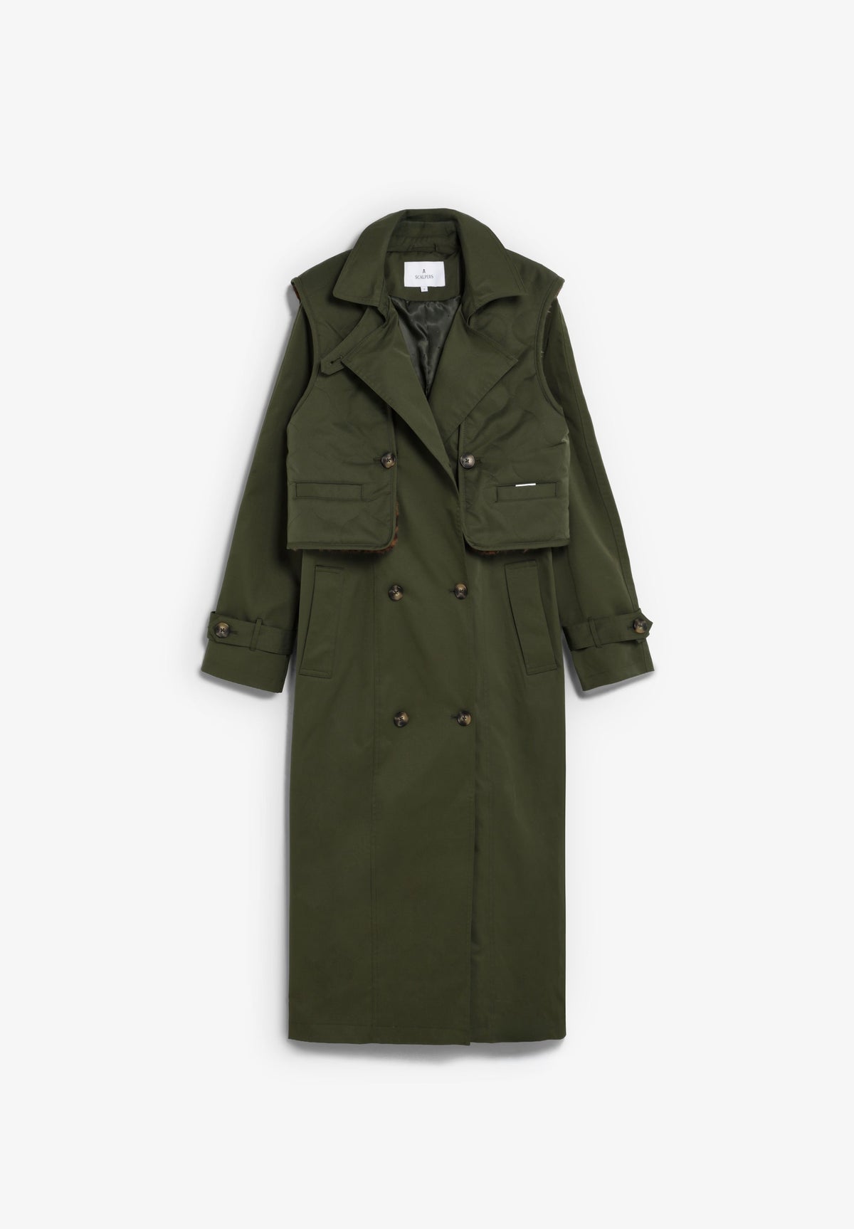 TRENCH COAT WITH REVERSIBLE GILET