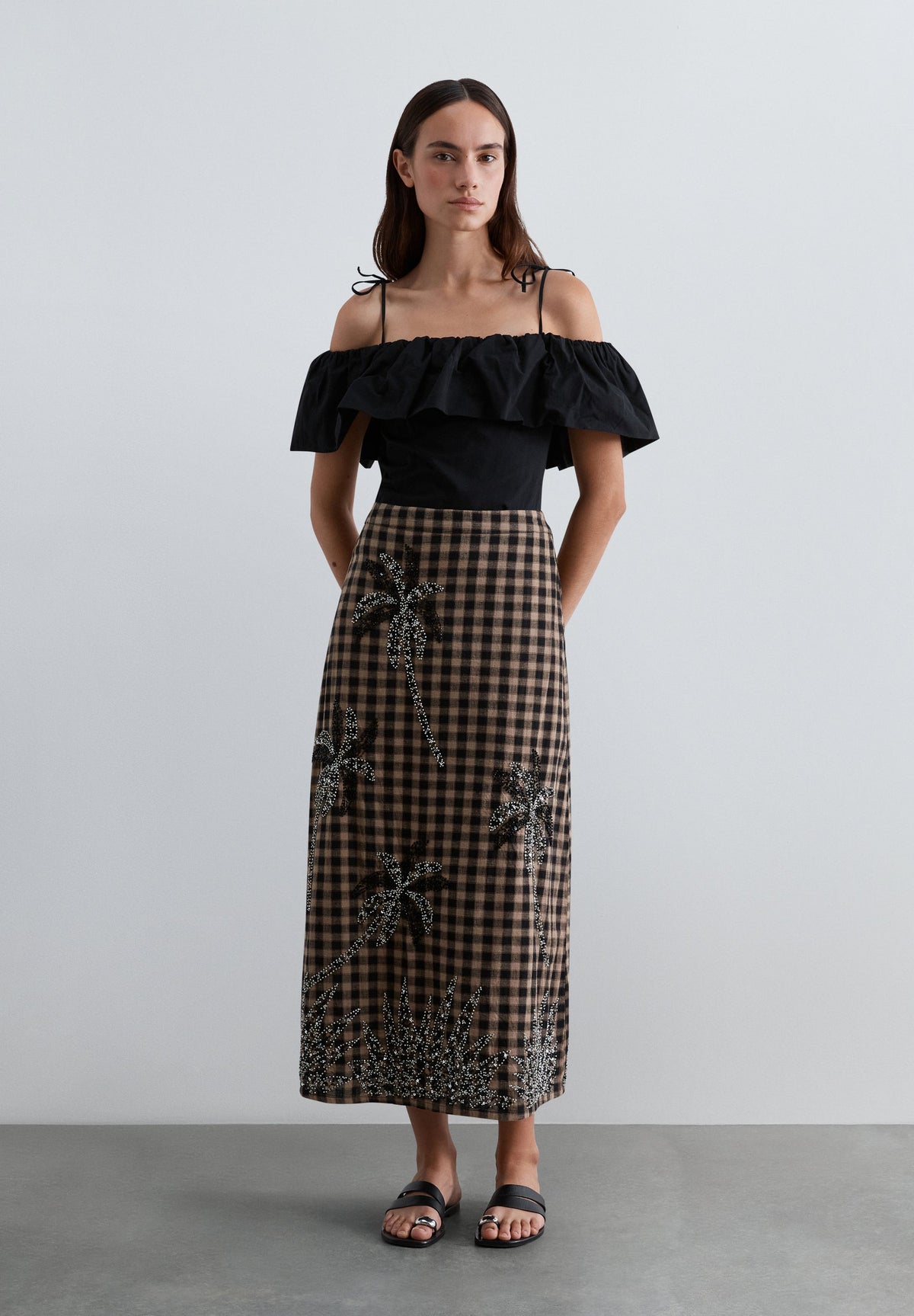 SCVICHY PALM SKIRT