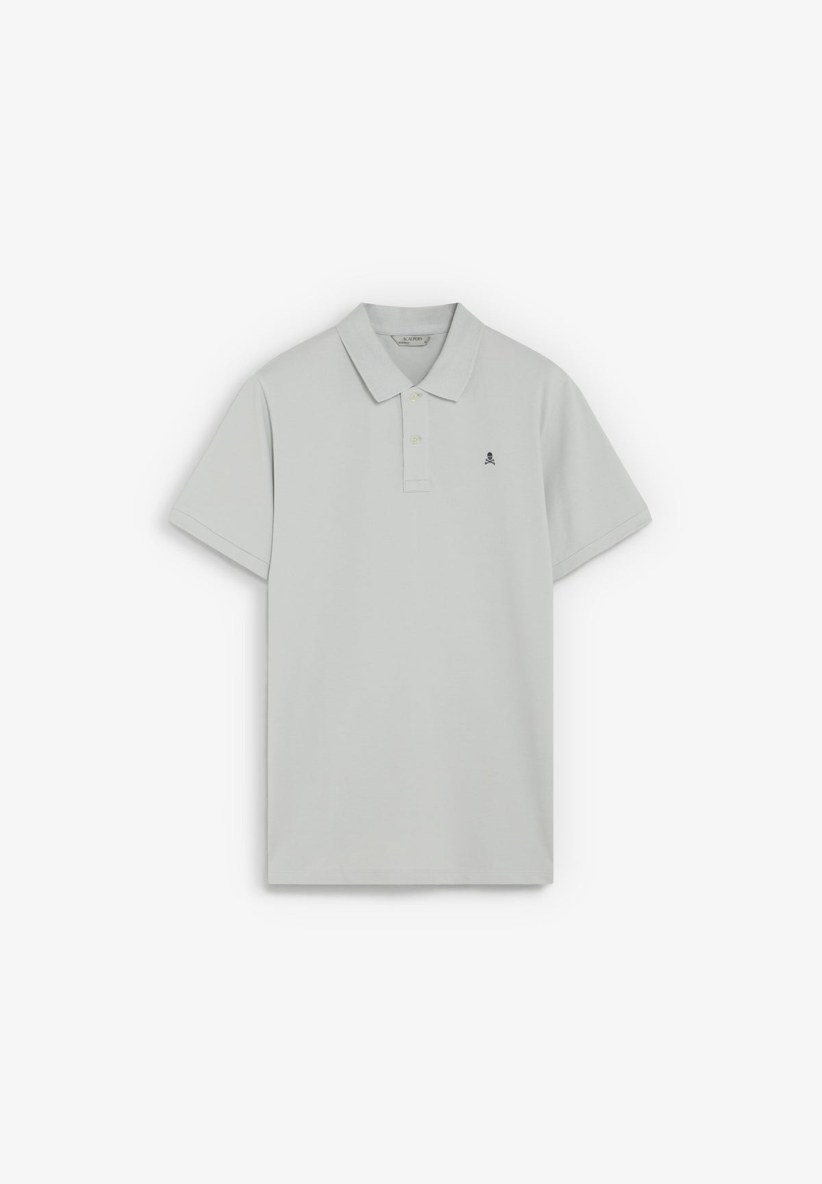 PIQUÉ POLO SHIRT WITH CONTRAST SKULL