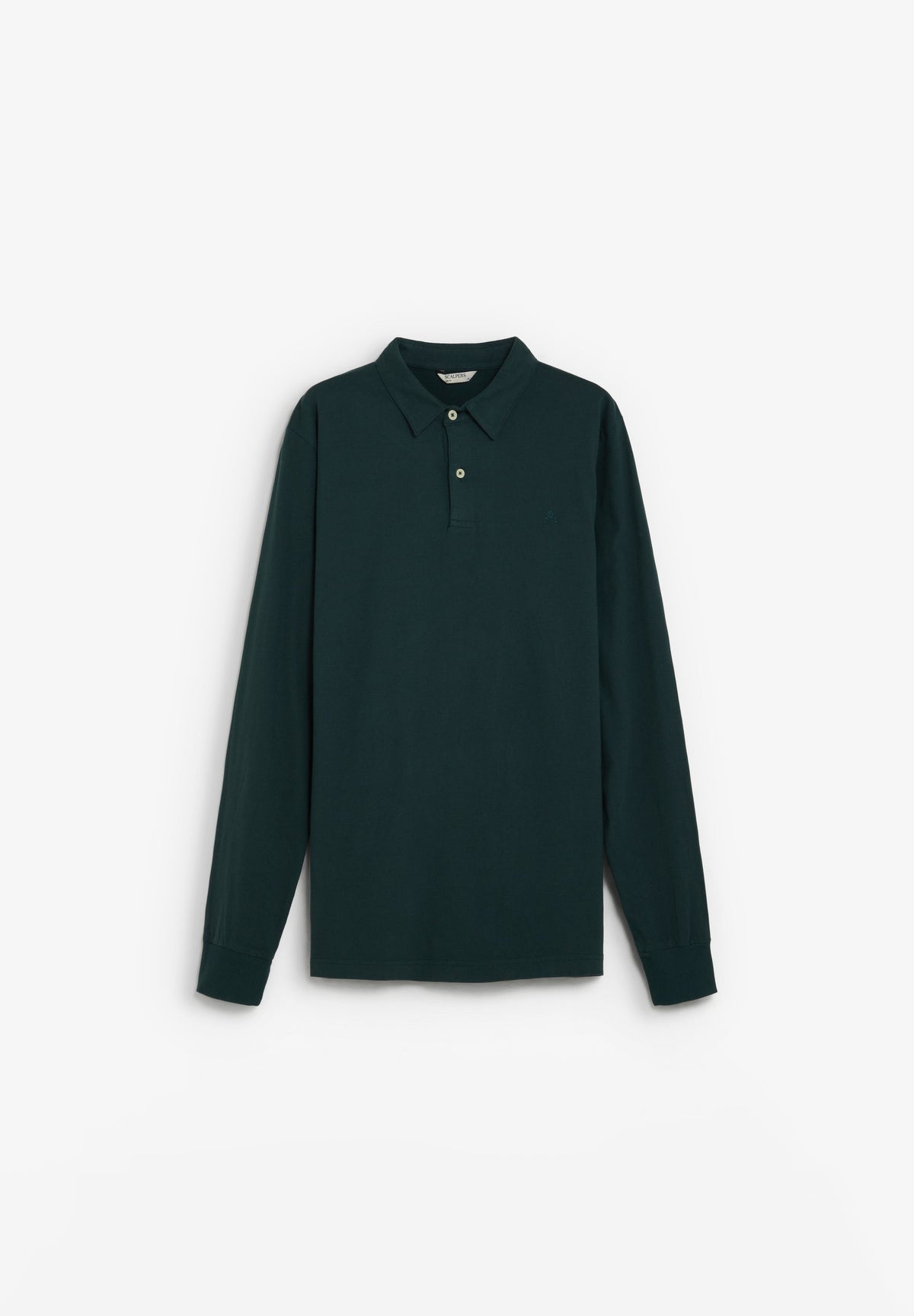 FADED LONG SLEEVE POLO SHIRT