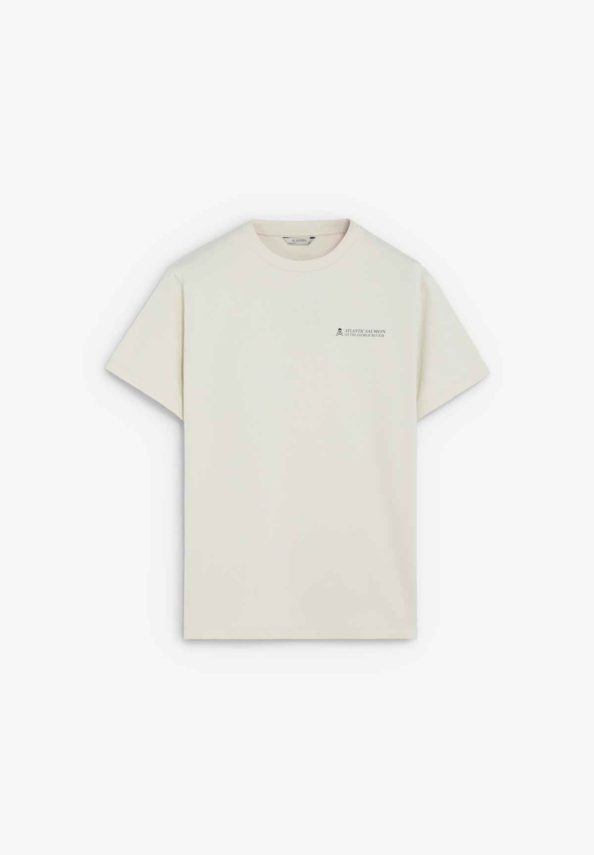 T-SHIRT WITH CONTRAST PRINT ON THE BACK