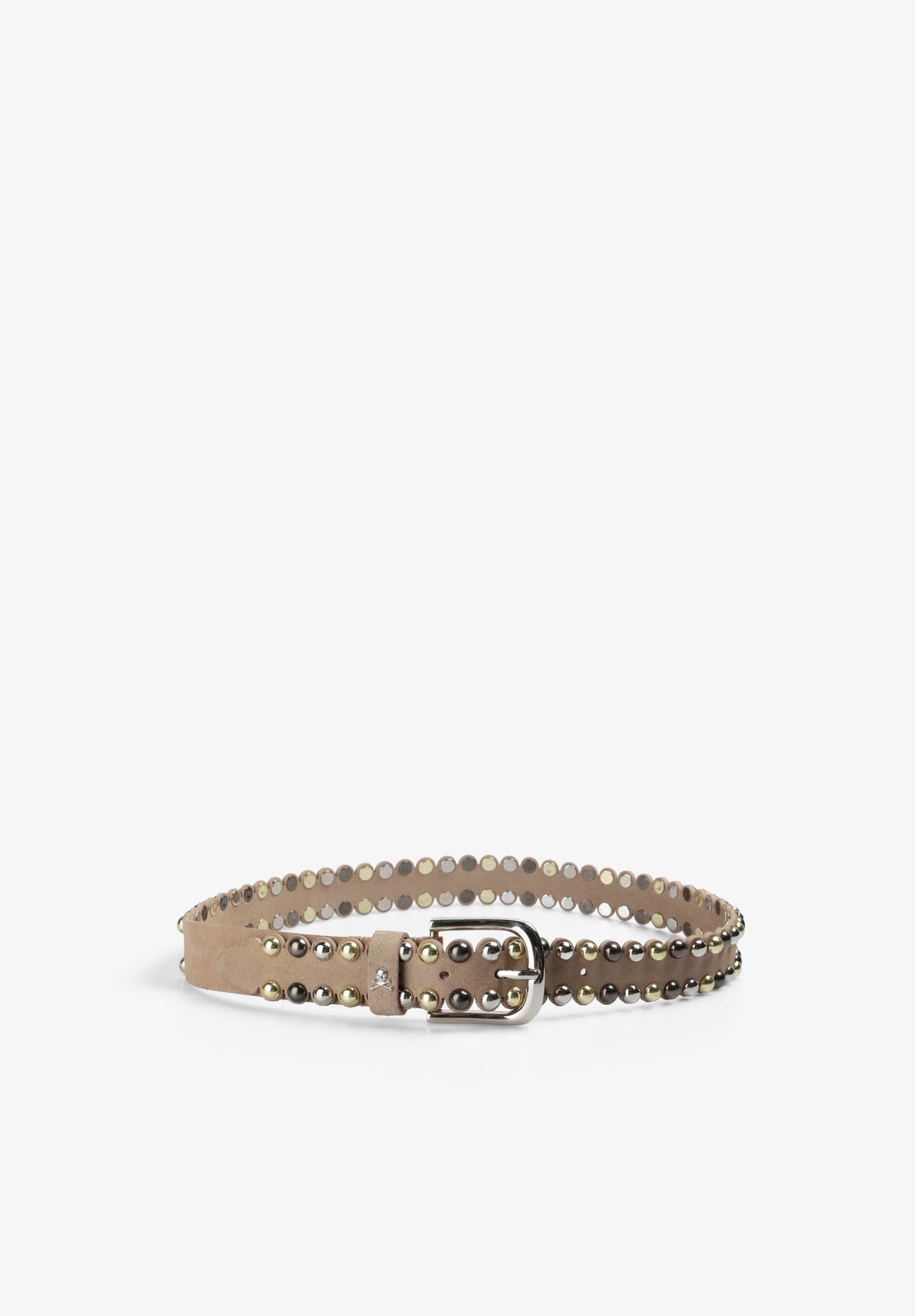 STUDDED SUEDE BELT