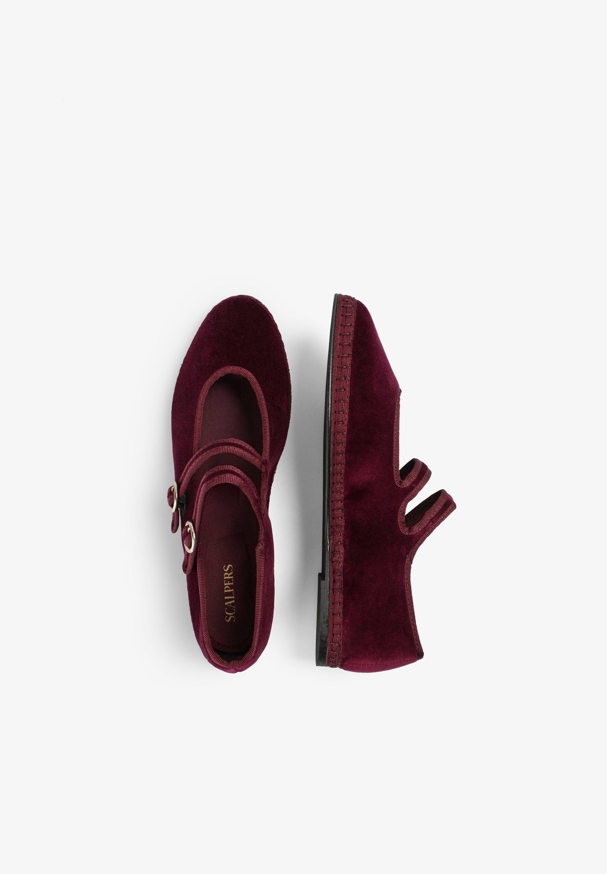 SCVELVETDOUBLESTRAP SLIPPER