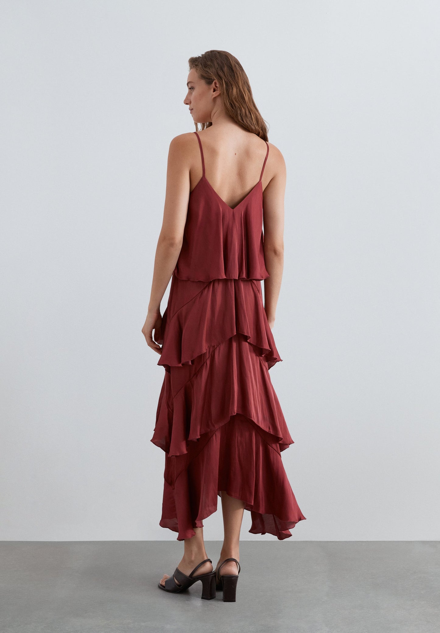 SCSLIP RUFFLE DRESS