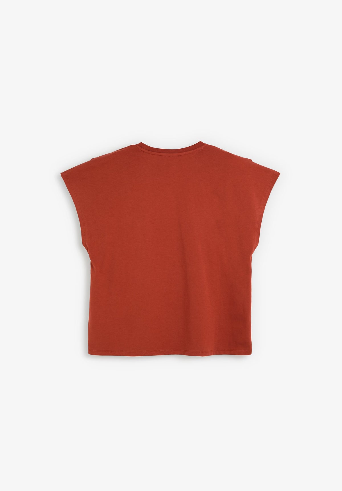 PLEATED DETAIL T-SHIRT WITH STUDS