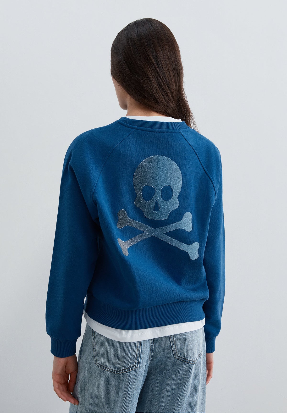 SCCAVIAR SKULL BACK SWEATER