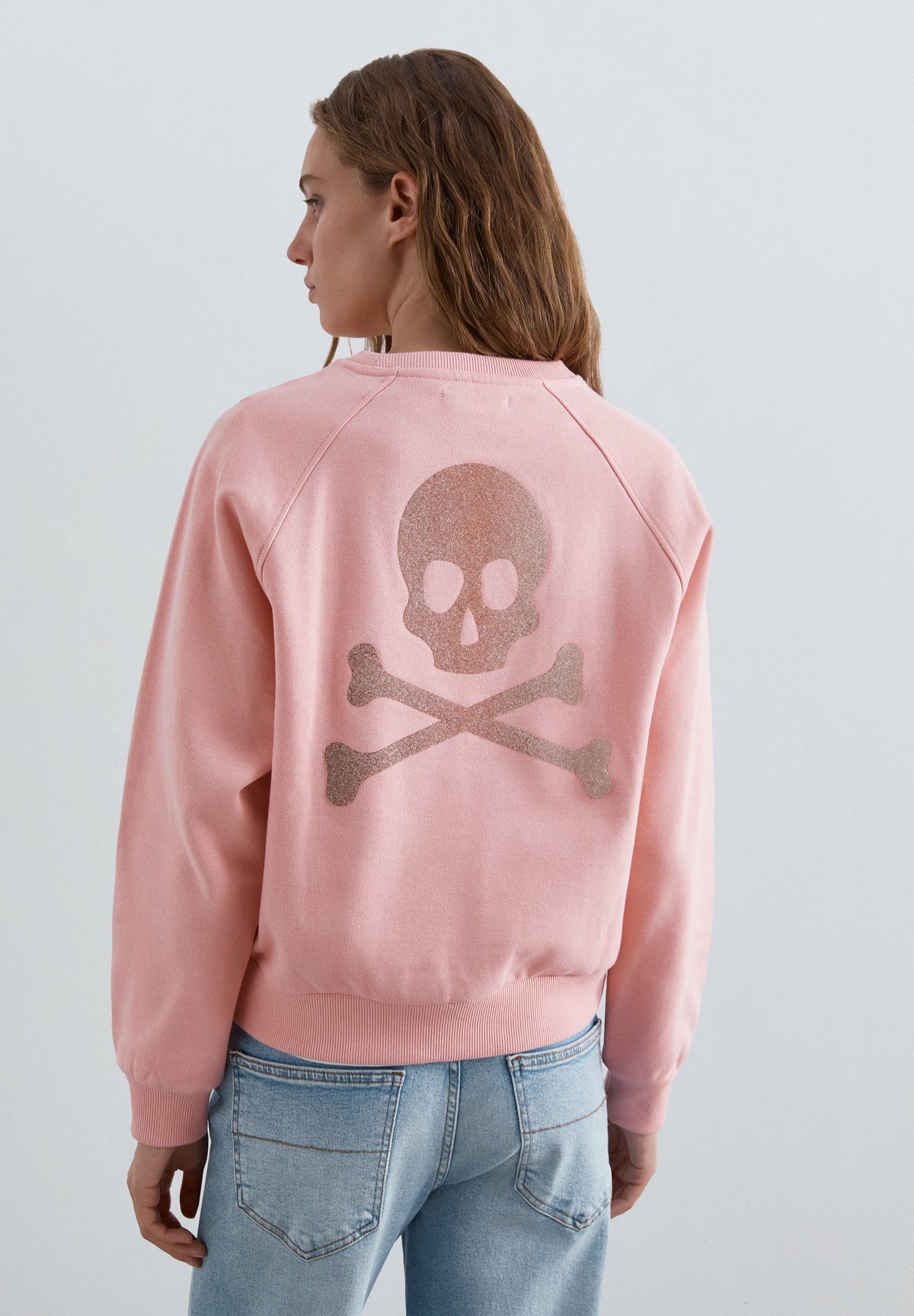 SCCAVIAR SKULL BACK SWEATER