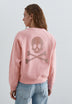 SCCAVIAR SKULL BACK SWEATER