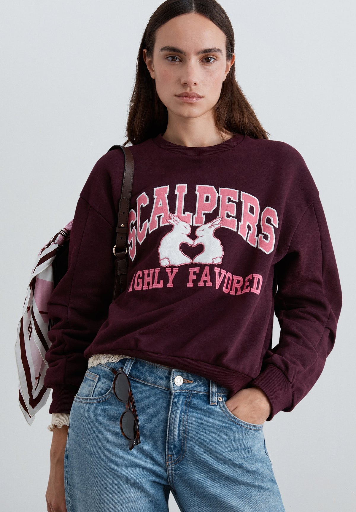 SCVELVET PATCH SWEATER