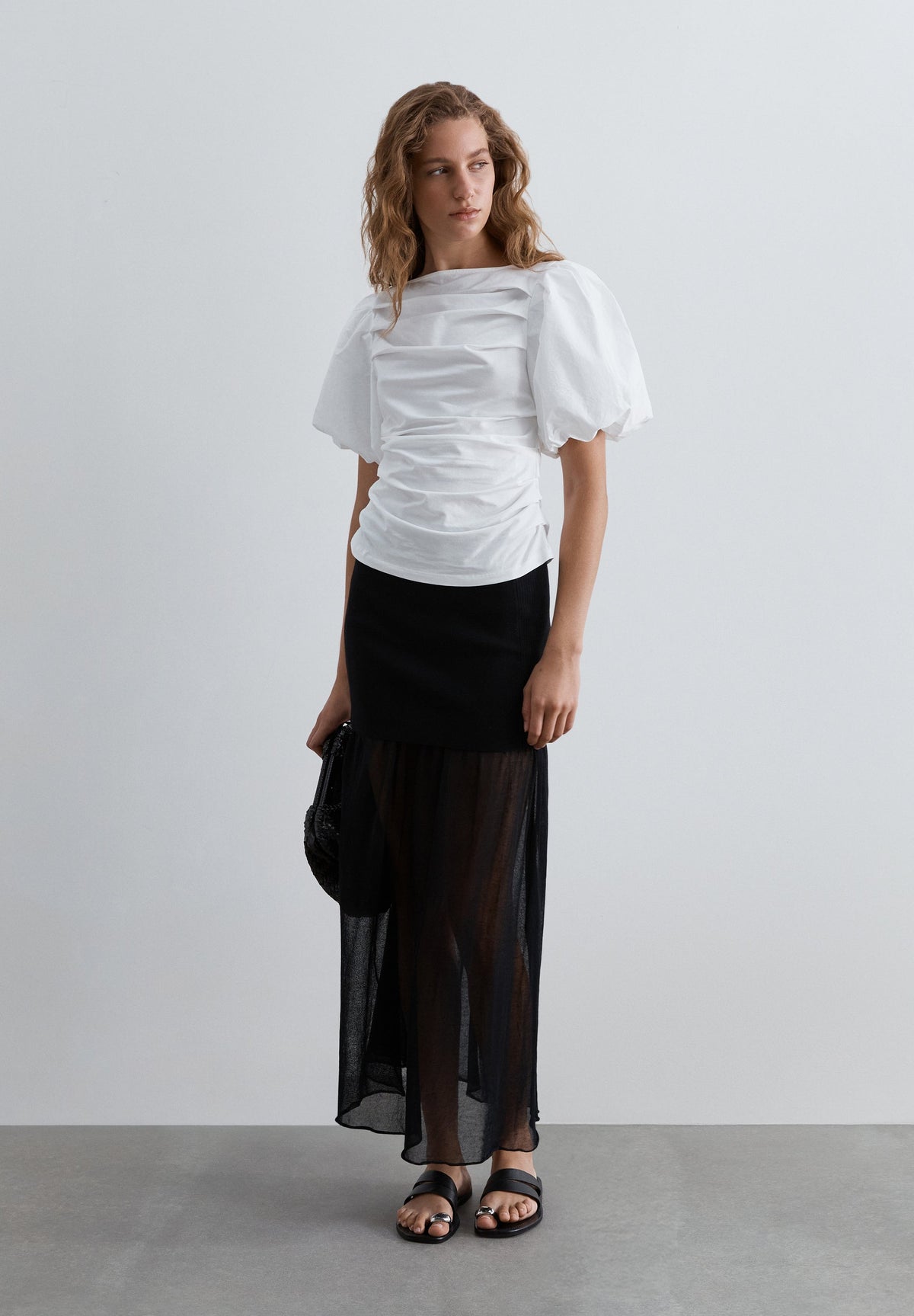 SCBALLOON POPLIN TEE