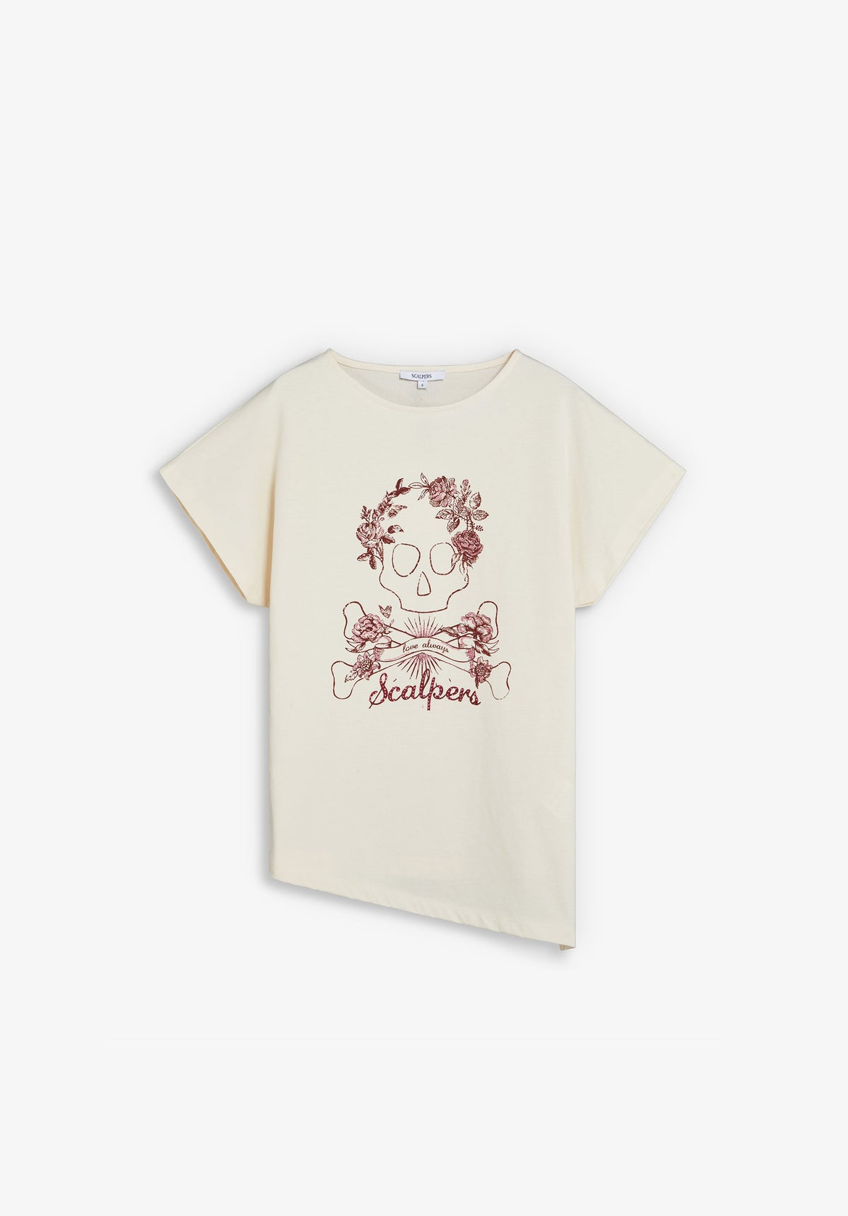 GLITTER SKULL T-SHIRT