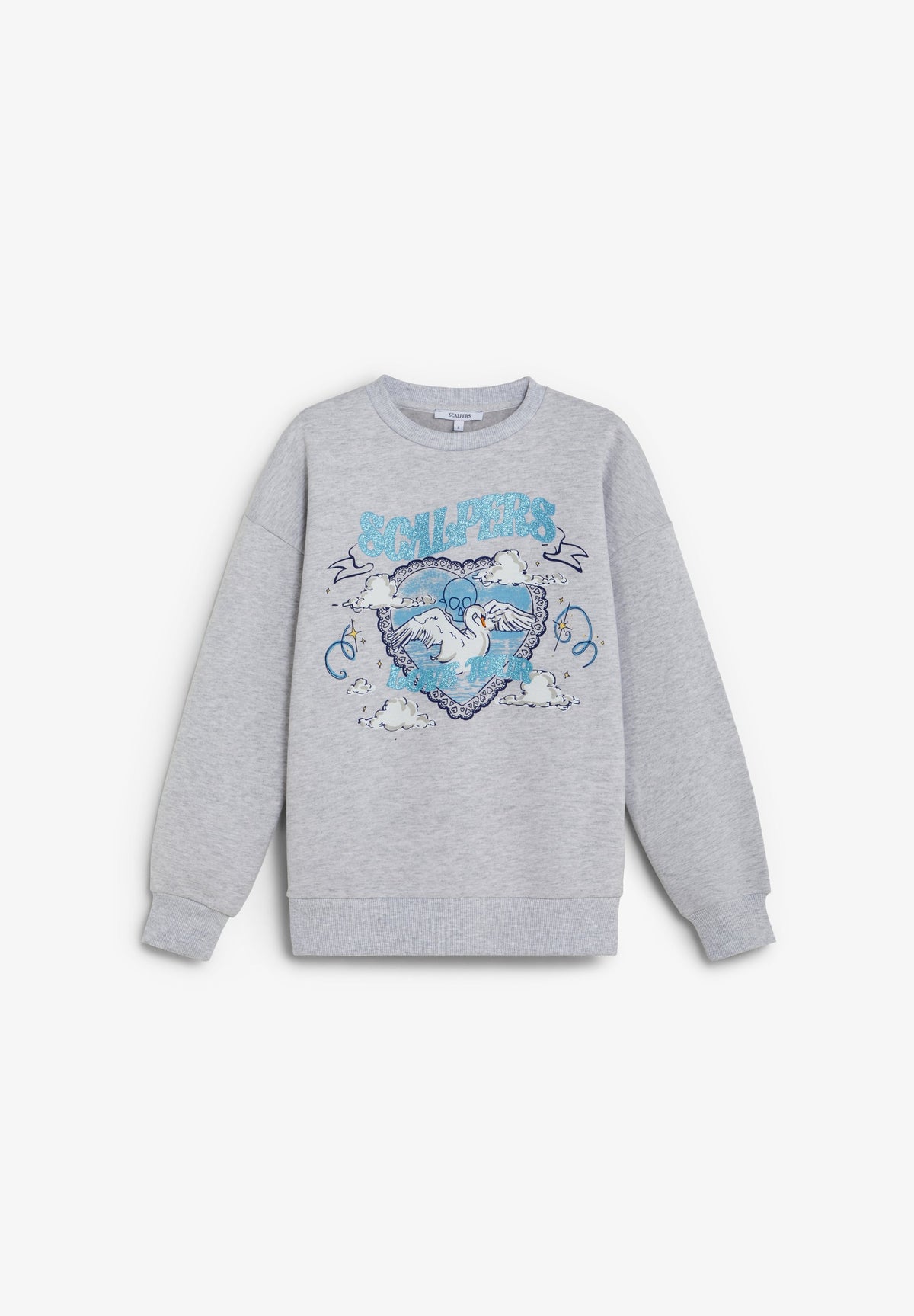 GLITTER PRINT SWEATSHIRT